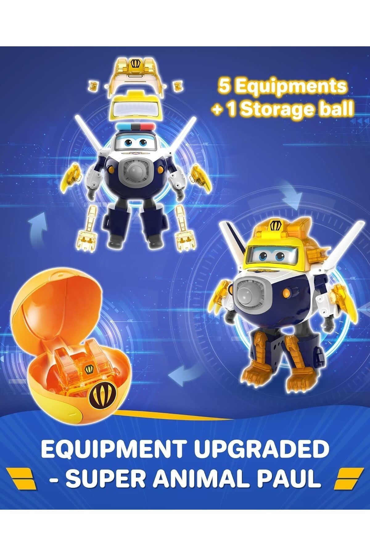 Mega Oyuncak Harika Kanatlar Transforming Paul Super Animal Ball 60965-Karakter Figürleri