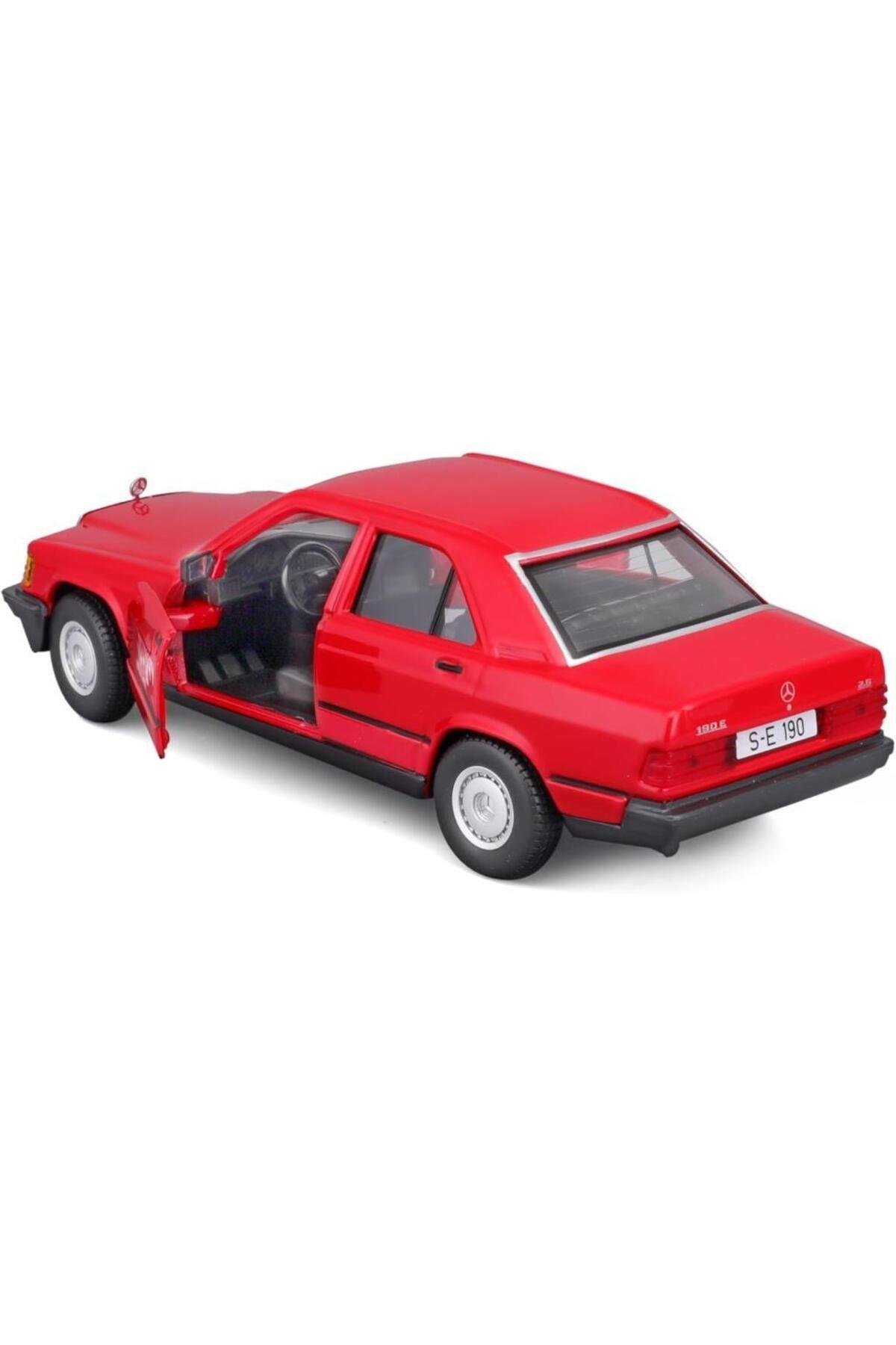 Mercedes Benz 190 E 2.6 1/24 Kırmızı Model Araba-Maket Araçlar