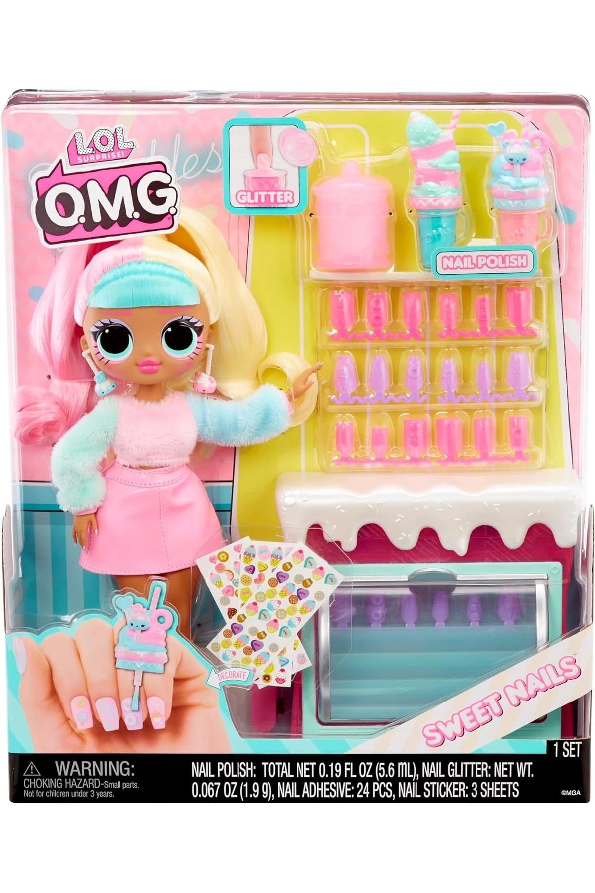 MGAE L.O.L. Surprise Sweet Nails Omg Candylicious Sprinkles Tatlı Dükkanı, Oyuncak-Oyuncak Bebekler