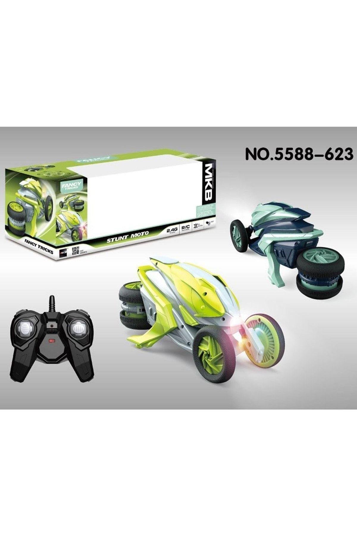 MKB-5588-623 Kumandalı Şarjlı Akrobat Fancy Dublör Bisikleti 26 cm -Vardem-Uzaktan Kumandalı Araçlar