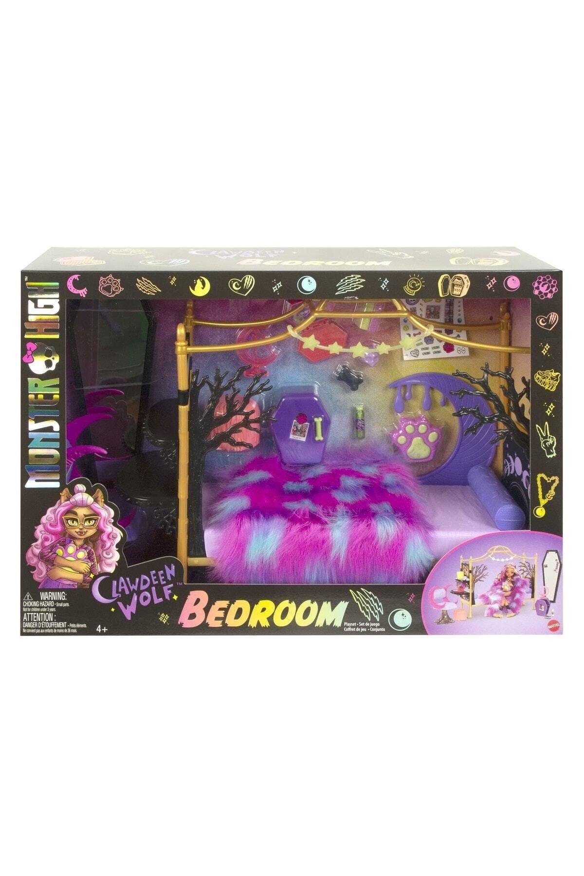 MONSTER HIGH Harika Yatak Odası Oyun Seti-Kız Rol Oyuncakları