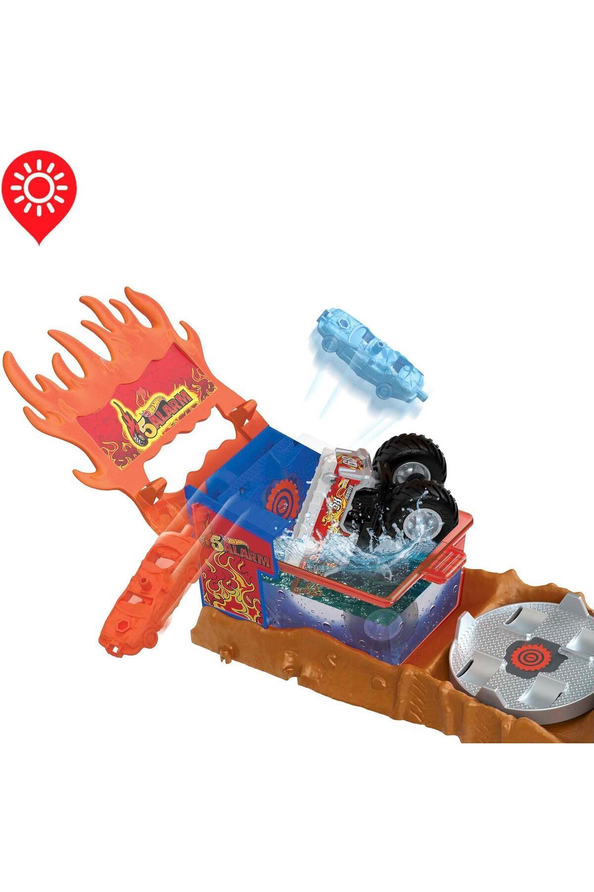 Monster Trucks Arena Mücadelesi Pist Seti Hpn73-Araba Garaj ve Setleri