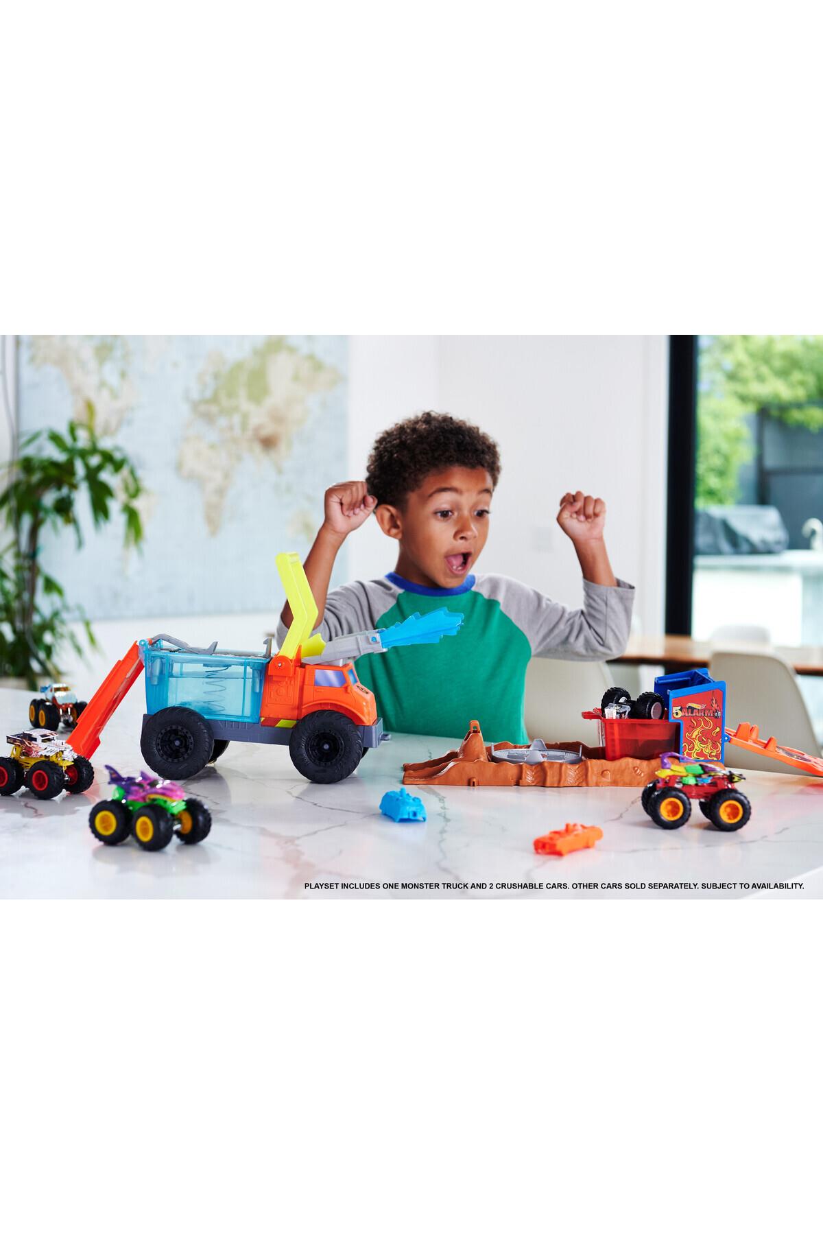 Monster Trucks Arena Mücadelesi Pist Seti Hpn73-Araba Garaj ve Setleri