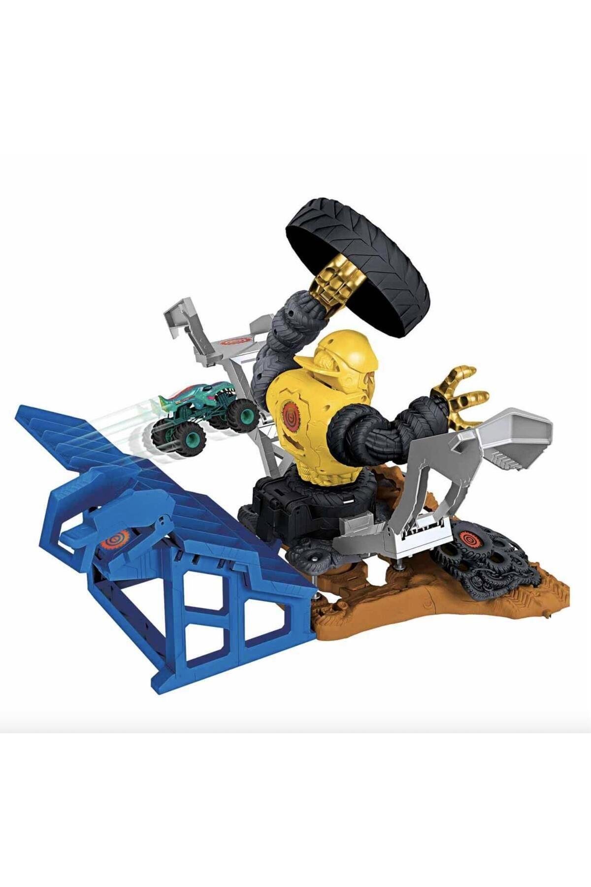 Monster Trucks Arena'da Şampiyonluk Mücadelesi Oyun Seti Hpn71-Araba Garaj ve Setleri