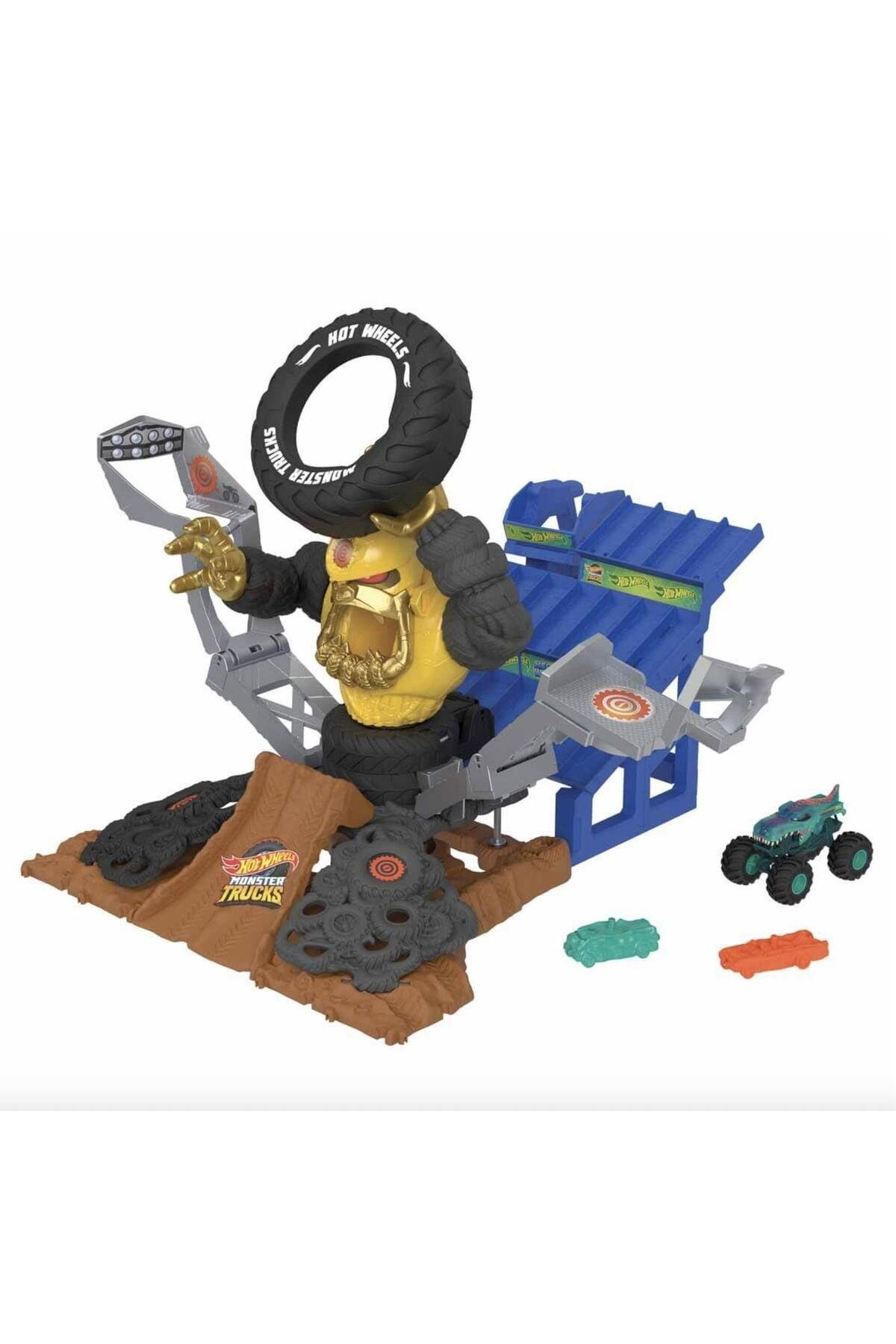 Monster Trucks Arena'da Şampiyonluk Mücadelesi Oyun Seti Hpn71-Araba Garaj ve Setleri