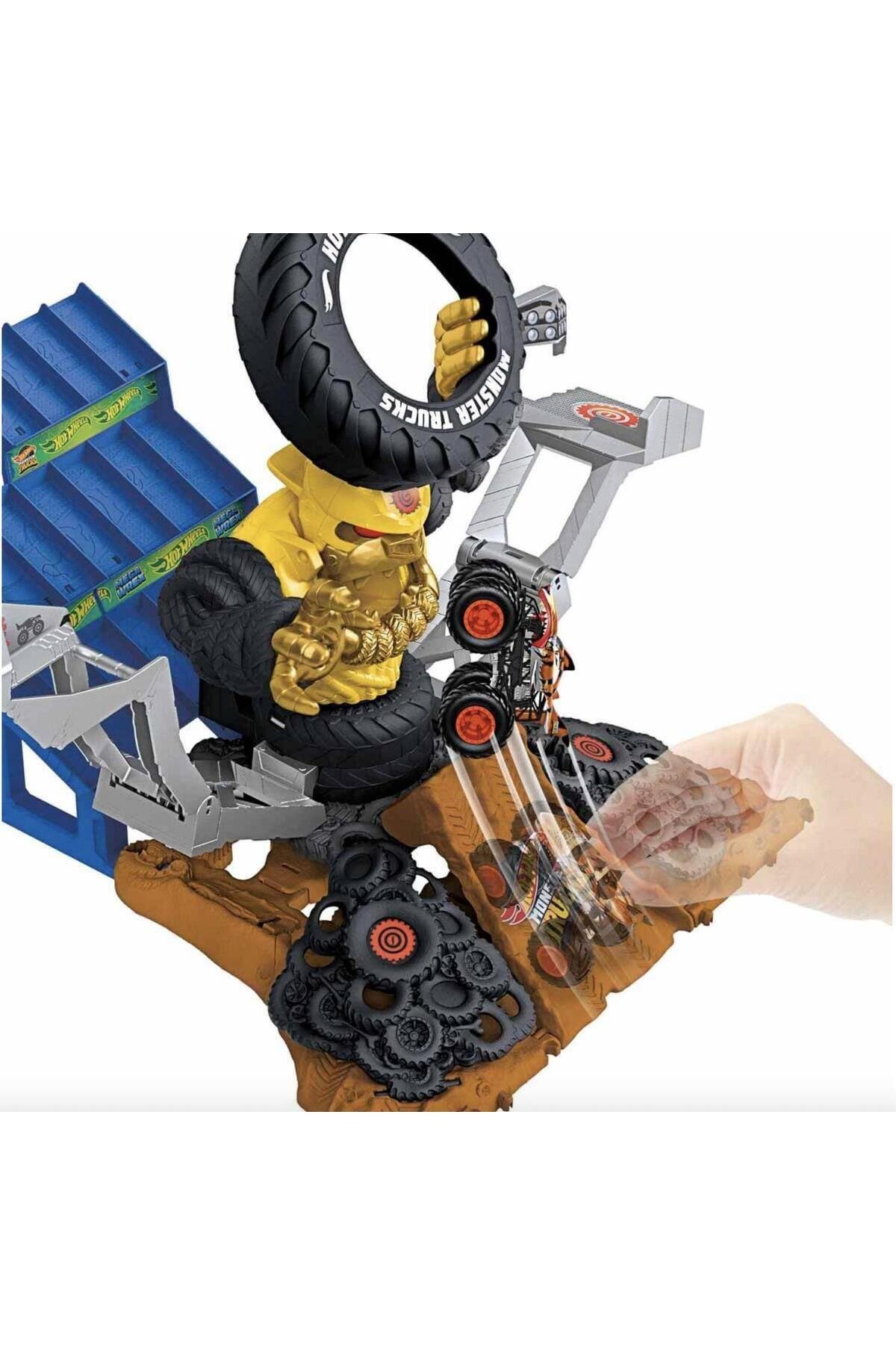 Monster Trucks Arena'da Şampiyonluk Mücadelesi Oyun Seti Hpn71-Araba Garaj ve Setleri