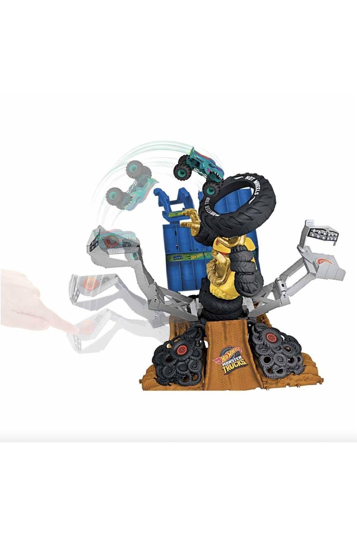 Monster Trucks Arena'da Şampiyonluk Mücadelesi Oyun Seti Hpn71-Araba Garaj ve Setleri