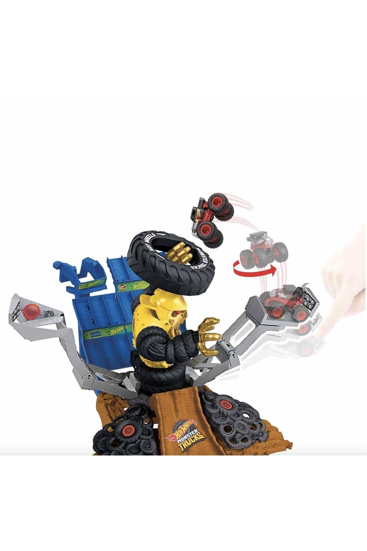 Monster Trucks Arena'da Şampiyonluk Mücadelesi Oyun Seti Hpn71-Araba Garaj ve Setleri