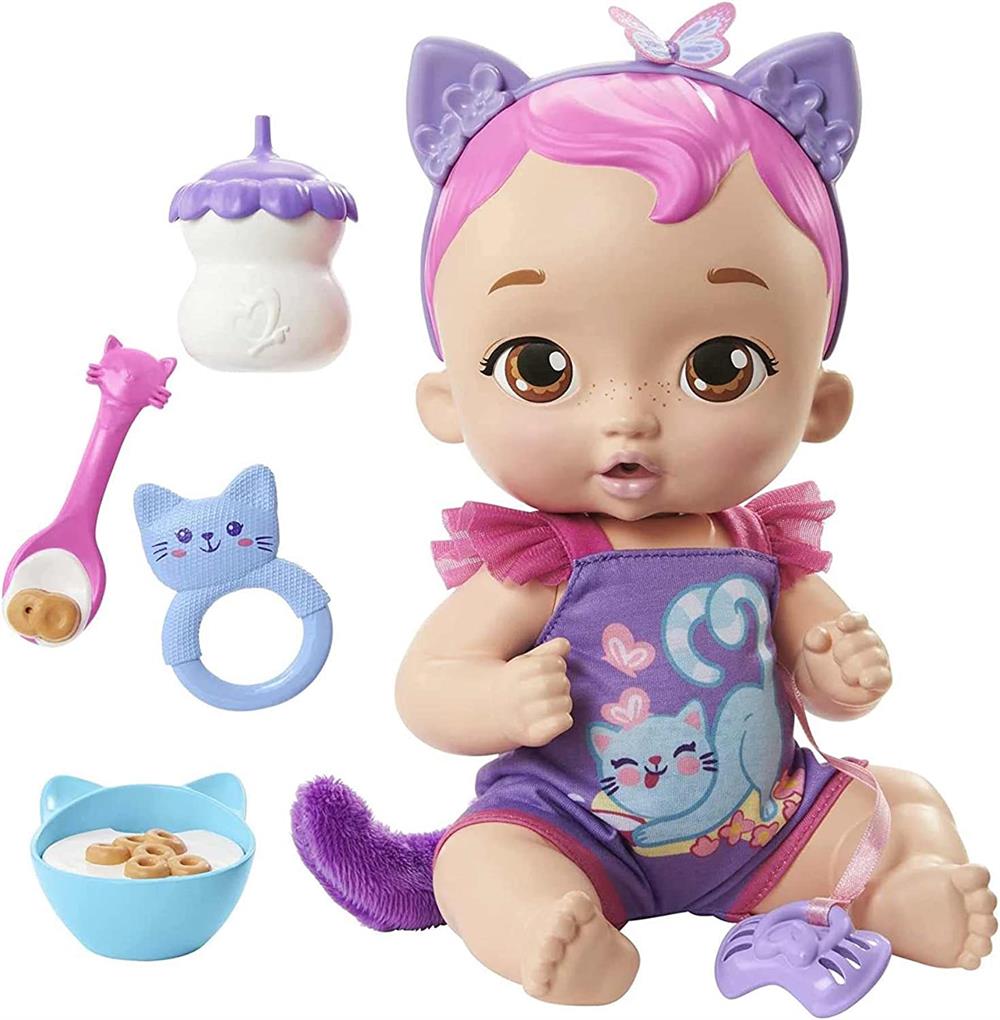 My Garden Baby Sesli ve Aksesuarlı Yavru Kedi Bebeğim HHP27-HHP28-Oyuncak Bebekler