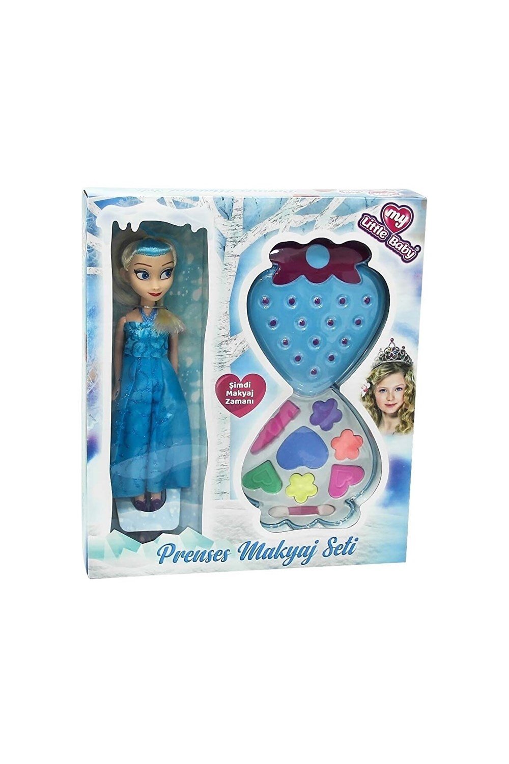 My Little Baby Prenses Bebek ve Makyaj Seti-Oyuncak Bebekler