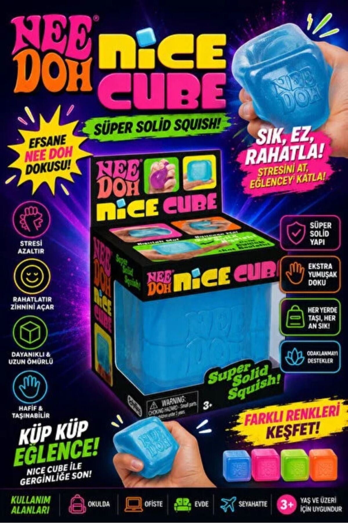 Needoh Squishy Buz Küpü-Eğitici Oyuncak