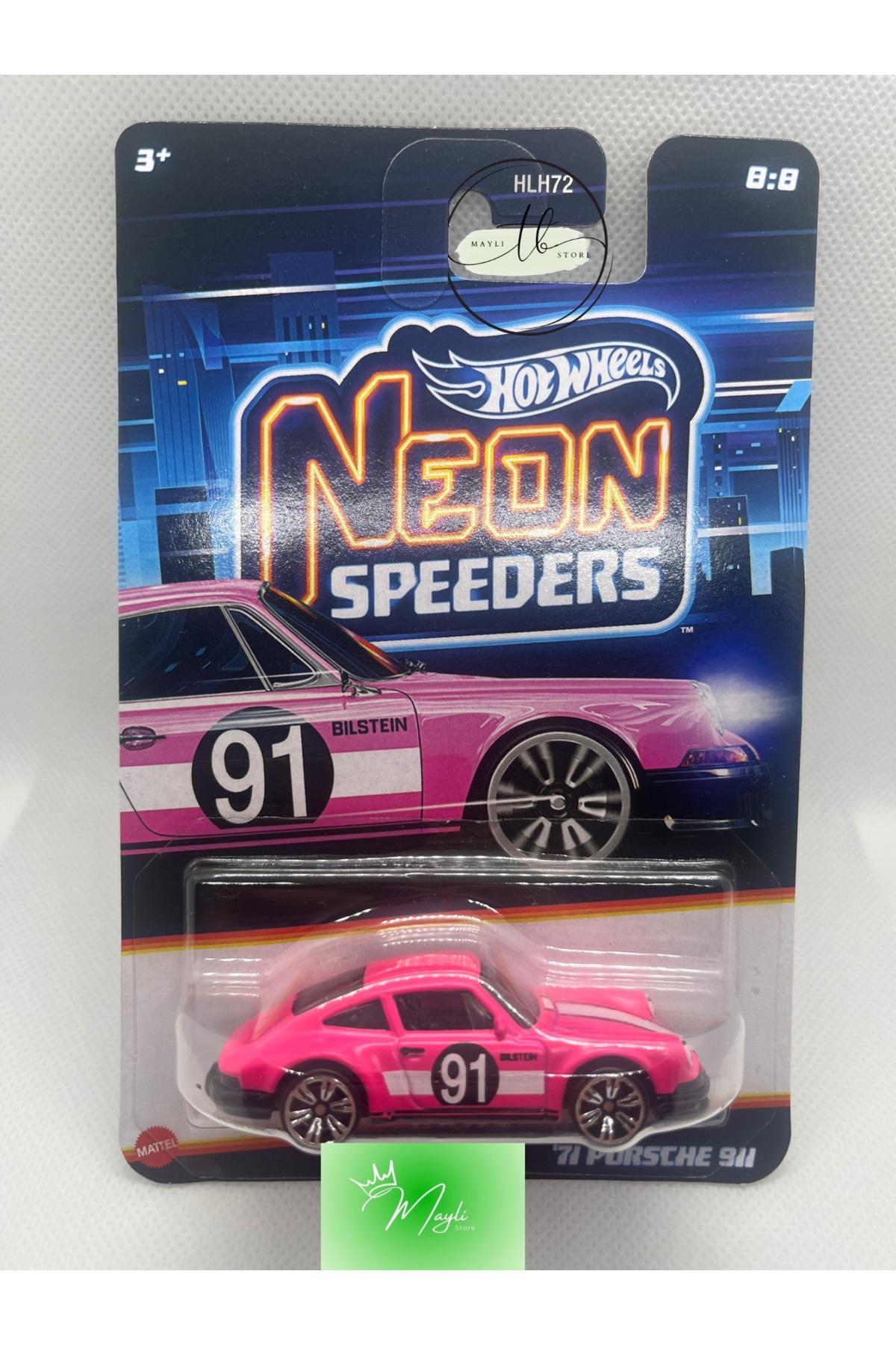 Neon Speeders 71 Porsche 911 Matchbox Porsche 911 GT3 1/64 ölçek Uzun Kart Lot Maylistore 25/6-Oyuncak Arabalar ve Kamyonlar