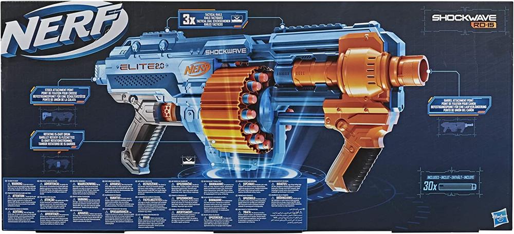 Nerf Elite 2.0 Shockwave RD-15 E9527-Oyuncak Silahlar