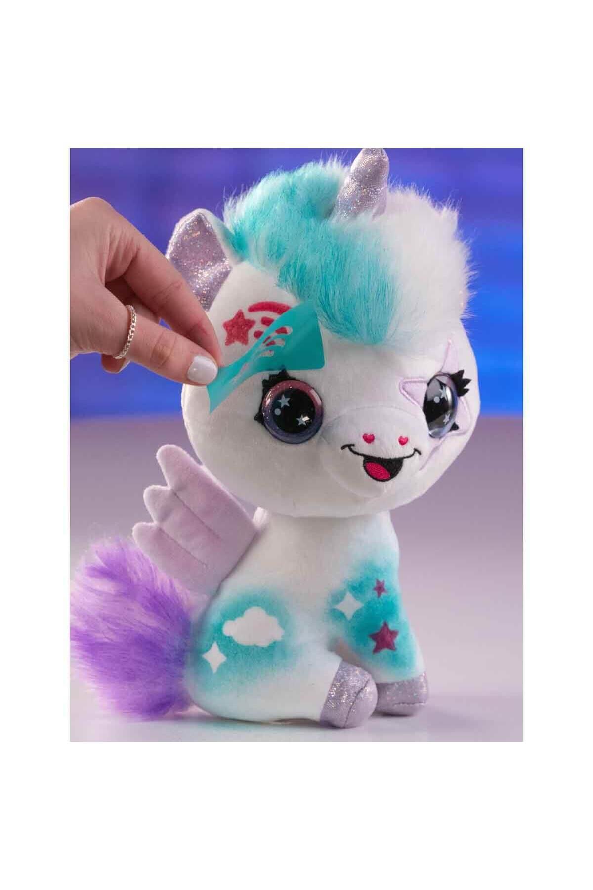 Nessiworld 28788 Airbrush Peluş Karanlıkta Parlayan Sihirli Unicorn -Sunman-Peluş Oyuncaklar