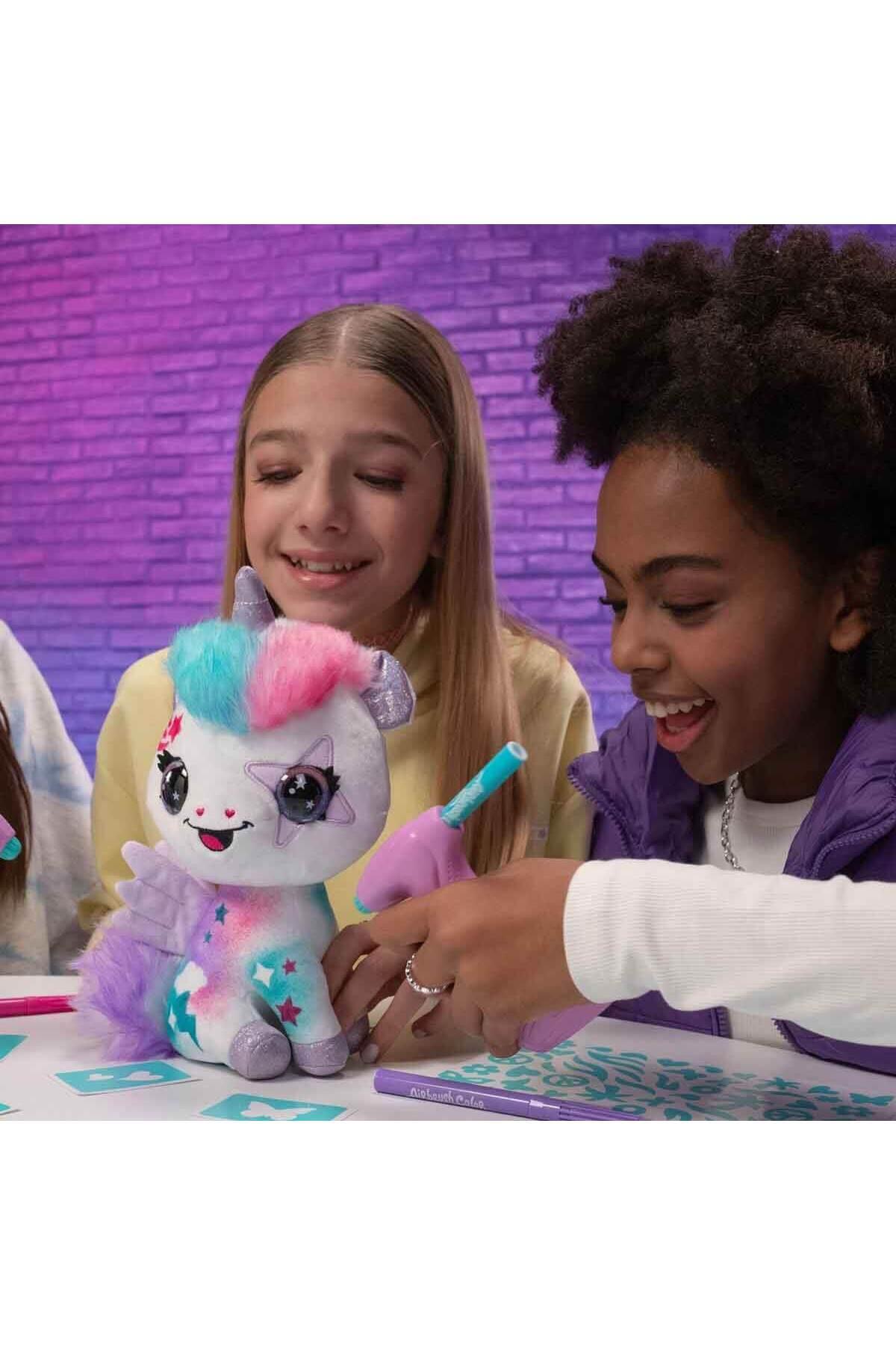 Nessiworld 28788 Airbrush Peluş Karanlıkta Parlayan Sihirli Unicorn -Sunman-Peluş Oyuncaklar