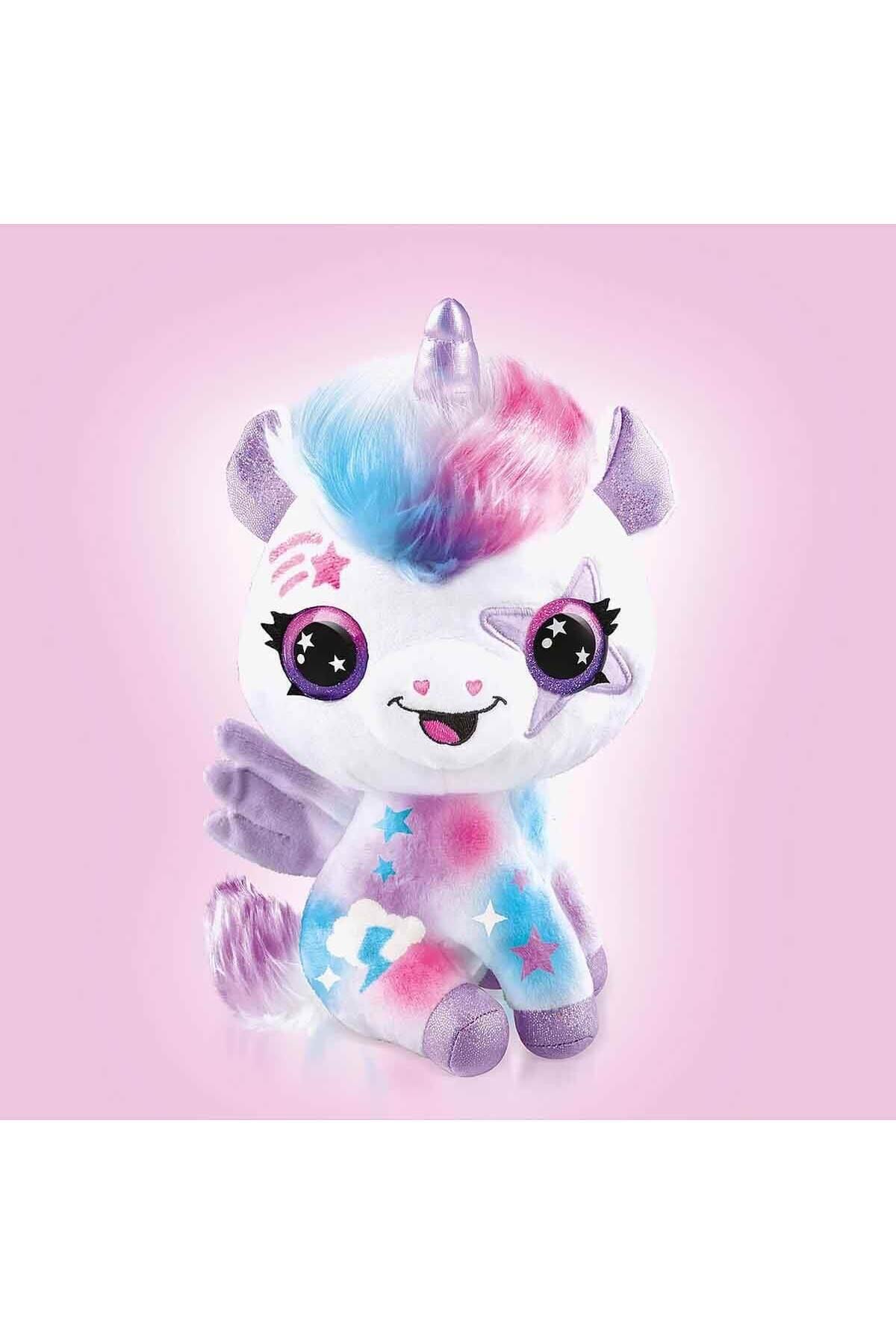 Nessiworld 28788 Airbrush Peluş Karanlıkta Parlayan Sihirli Unicorn -Sunman-Peluş Oyuncaklar