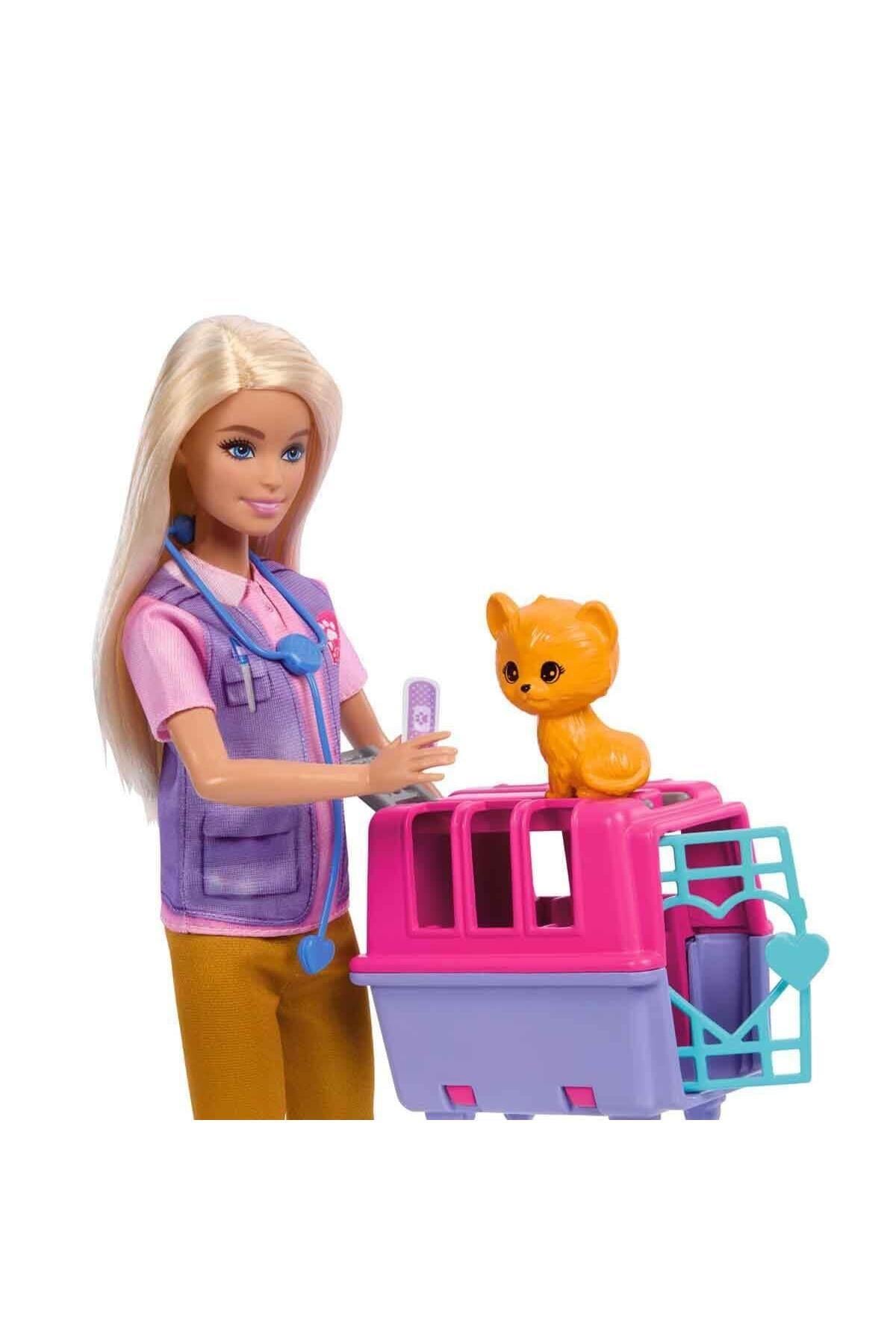 NessiWorld HRG50 Barbie Veteriner Mini Oyun Seti-Oyuncak Bebekler