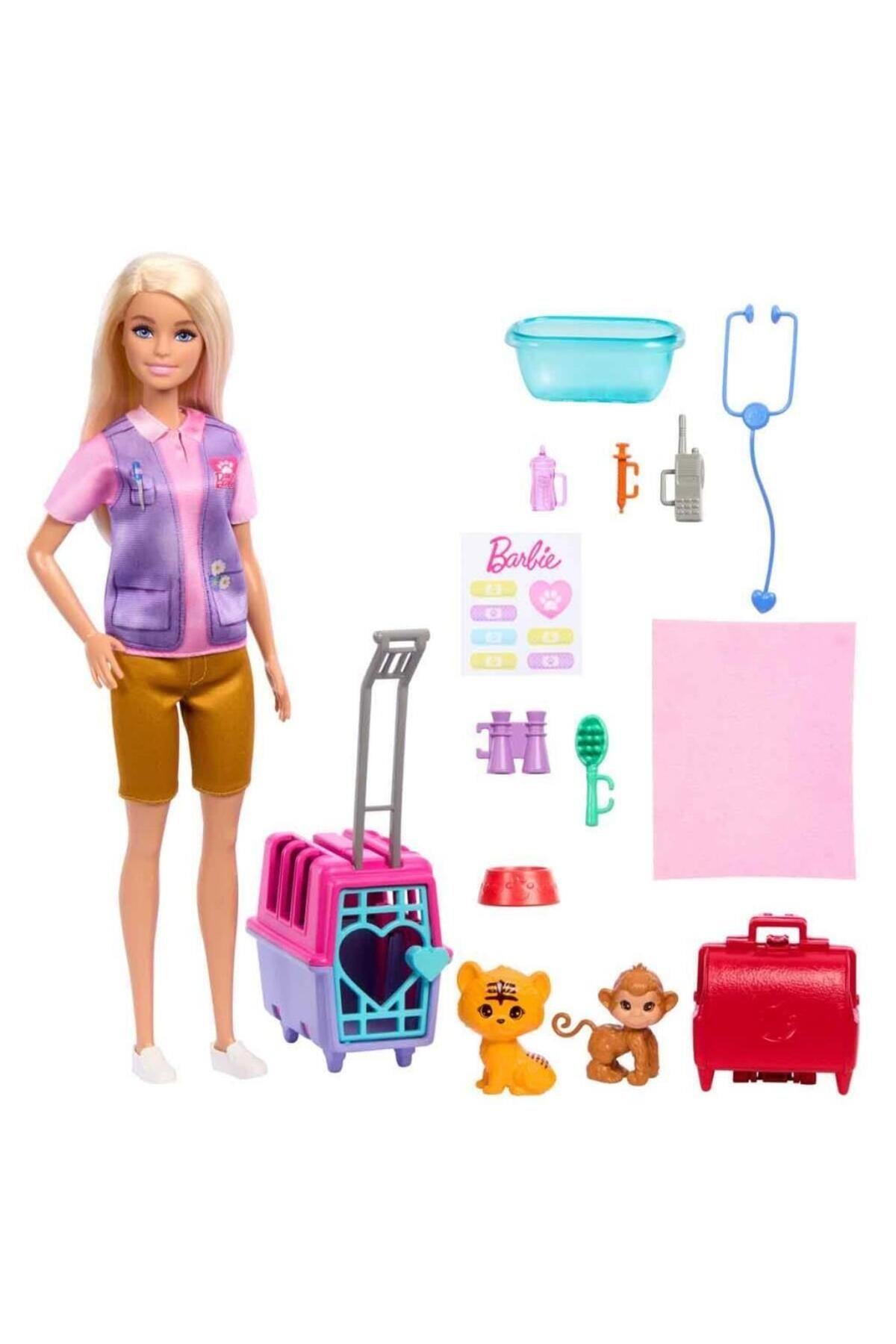 NessiWorld HRG50 Barbie Veteriner Mini Oyun Seti-Oyuncak Bebekler