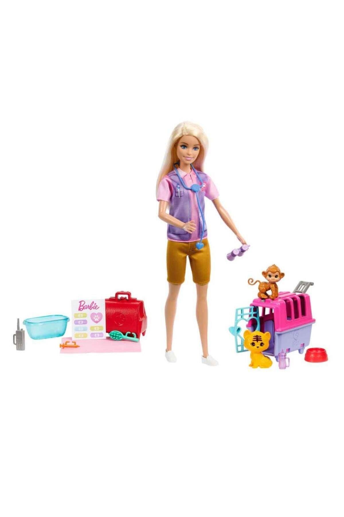 NessiWorld HRG50 Barbie Veteriner Mini Oyun Seti-Oyuncak Bebekler