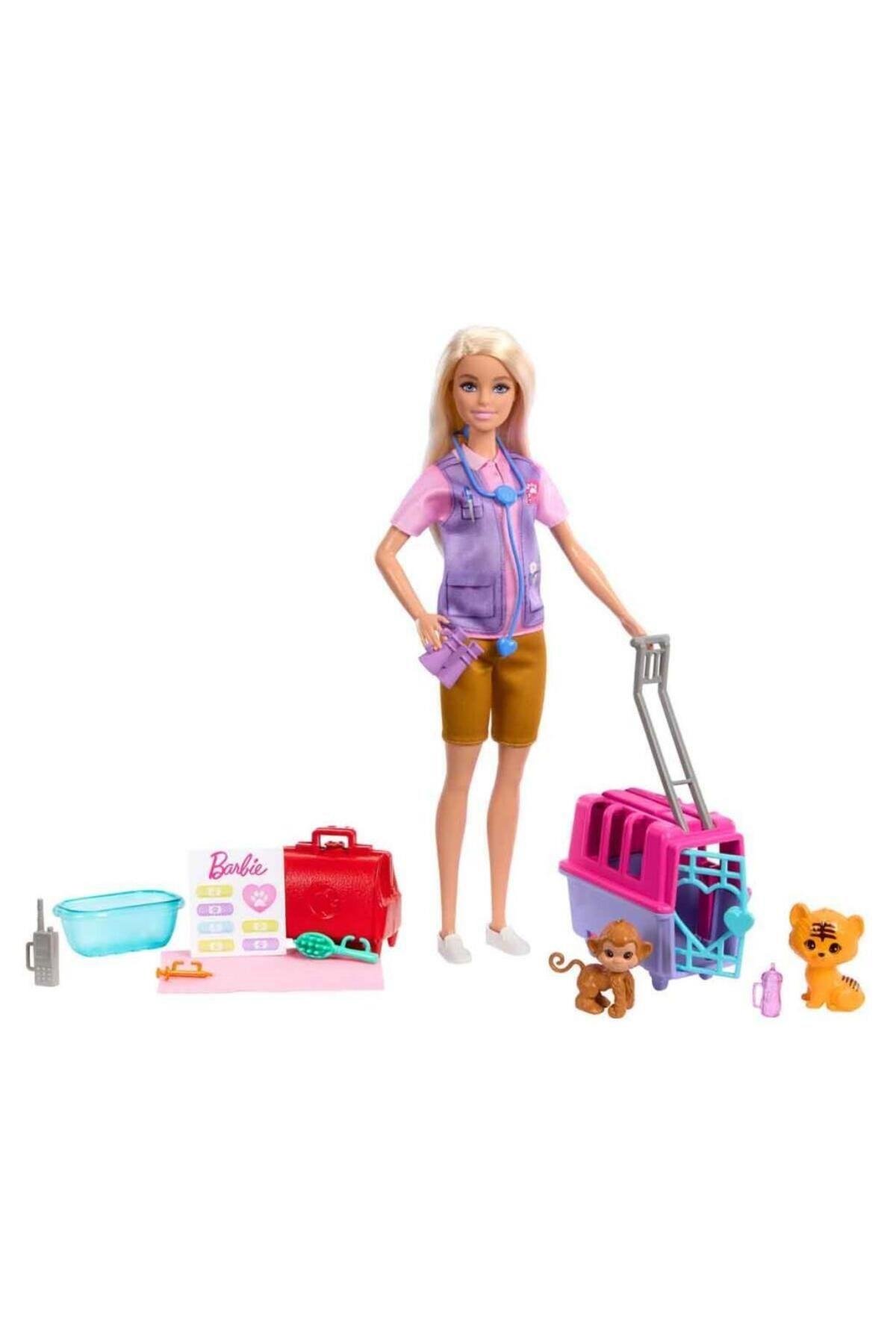 NessiWorld HRG50 Barbie Veteriner Mini Oyun Seti-Oyuncak Bebekler