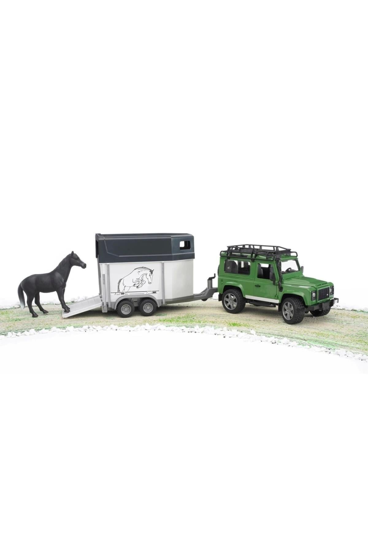 Nessiworld Land Rover Arazi Aracı Ve At Nakil Aracı Br02592-Oyuncak Arabalar ve Kamyonlar