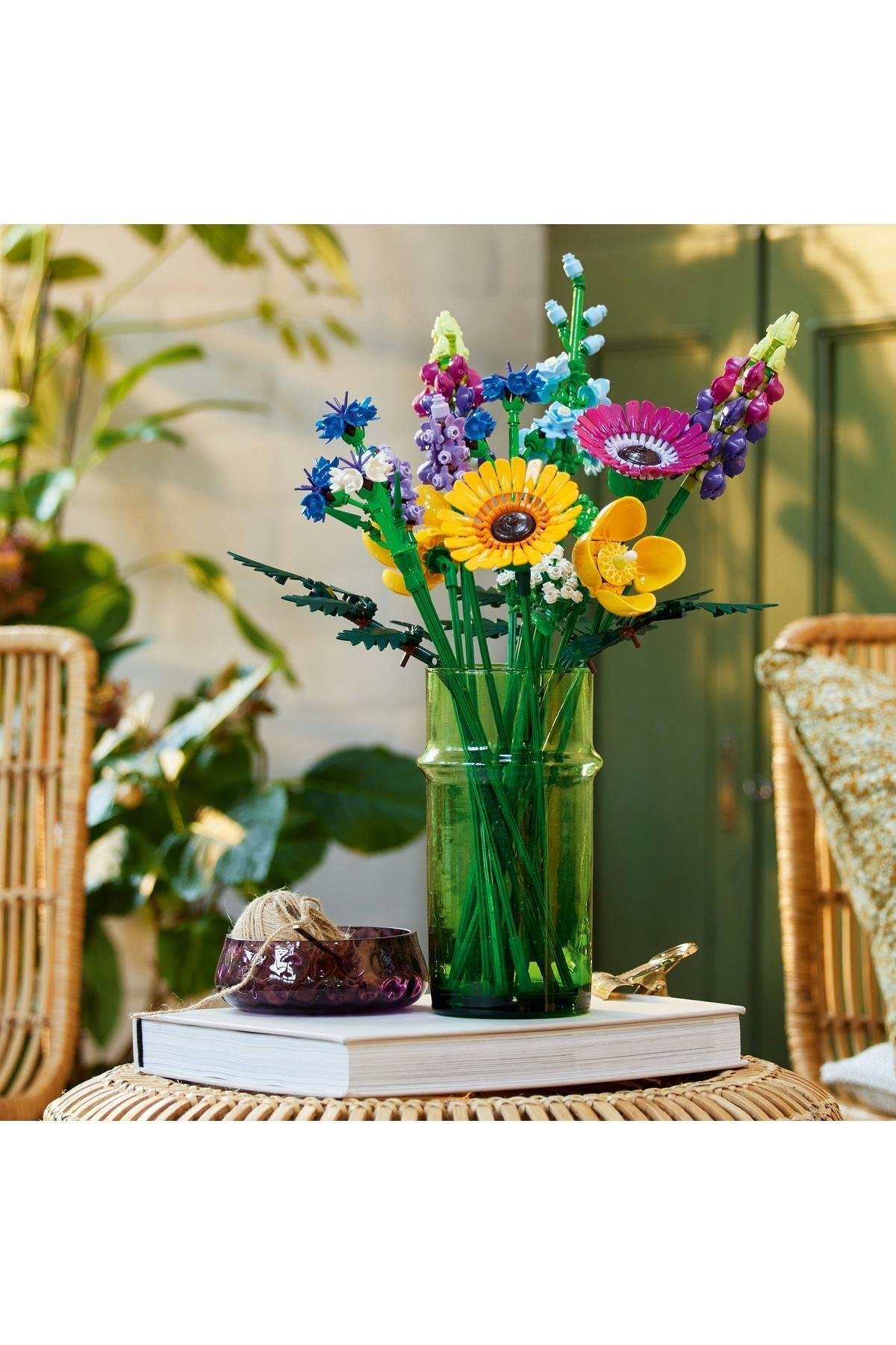 omx ICONS Kır Çiçekleri Buketi 10313 - Yetişkinler İçin Koleksiyonluk Yapım Seti (939 Parça)-Lego