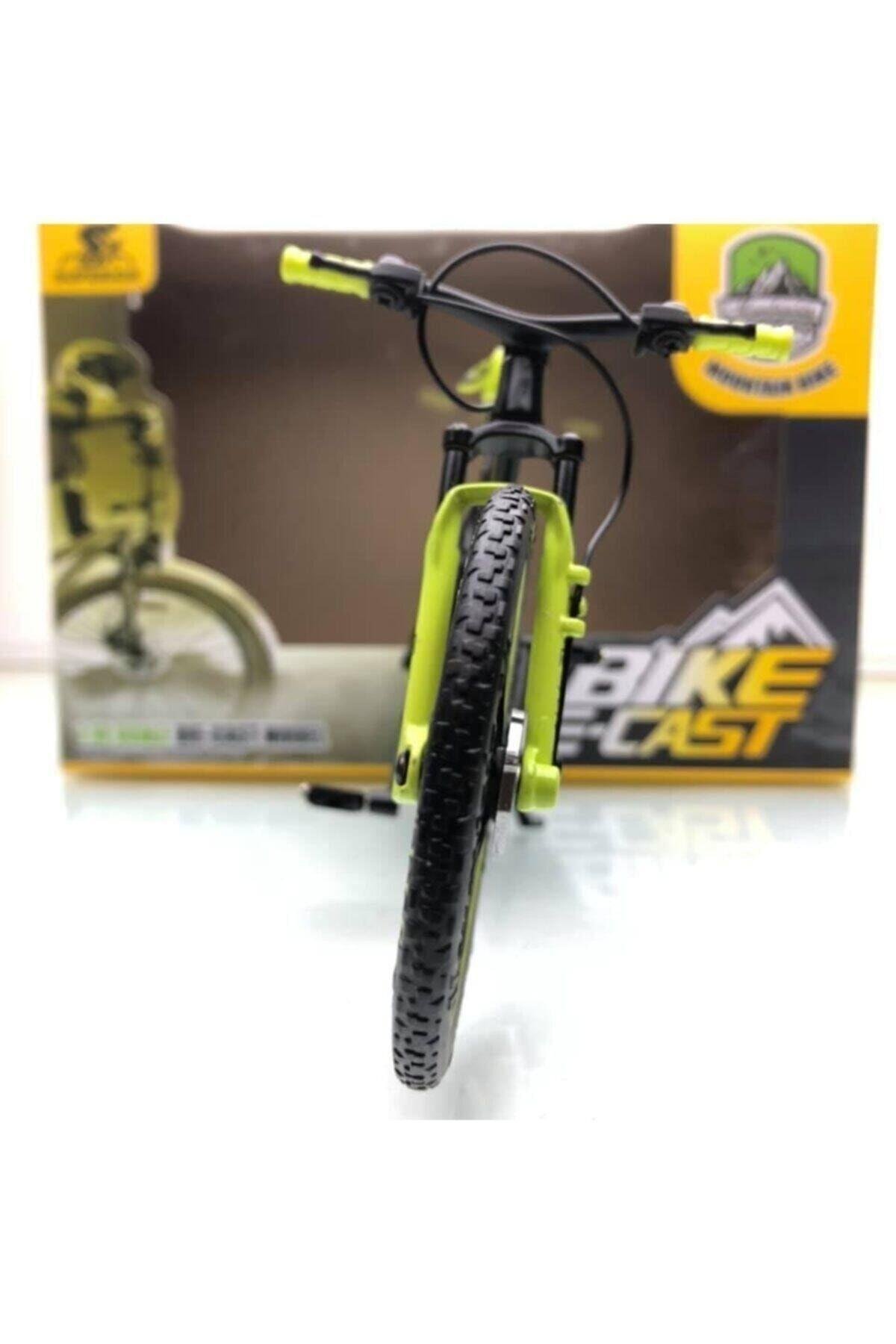 osman kızılkaya Mountain Bike Siyah - Yeşil 1:10 Ölçek Metal Model Oyuncak Bisiklet-Maket Araçlar