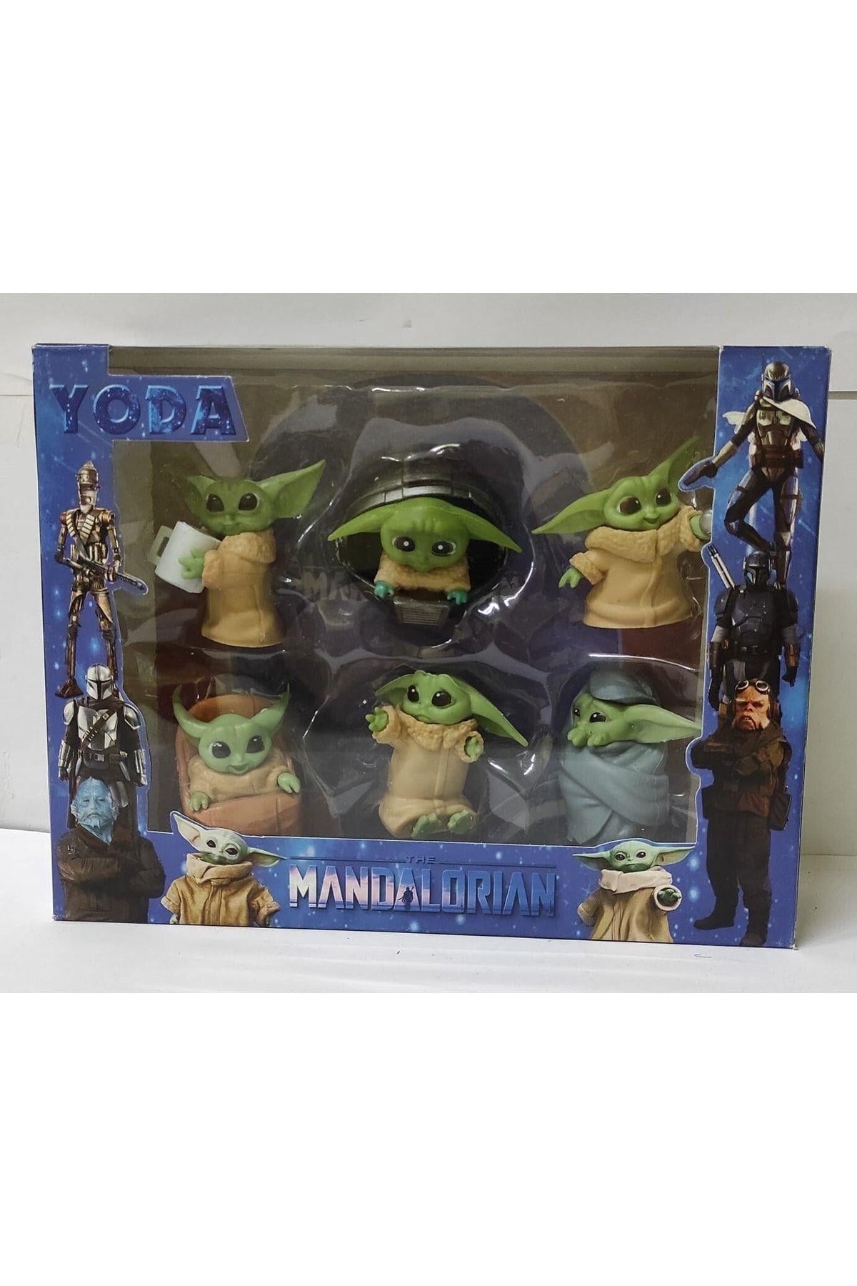 Oyuncak Baby Yoda Karakter Figür Seti 6lı Baby Yoda-Figür Oyuncaklar