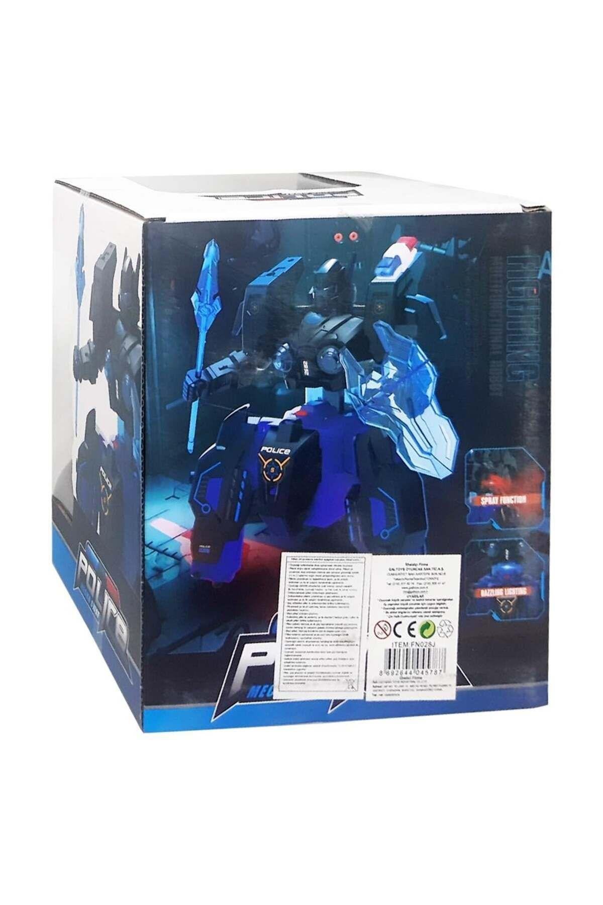 Oyuncak Duman Çıkartan Polis Robot FN028J F/F-Robotlar