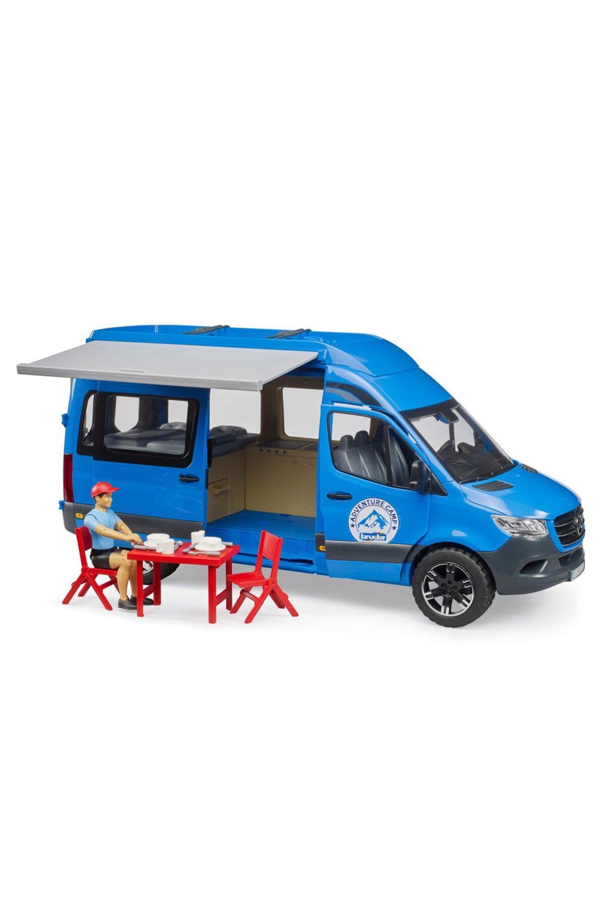 Oyuncak M. Benz Sprinter Kamp Aracı Kampçı Ve Aksesuarları Br02684-Maket Araçlar