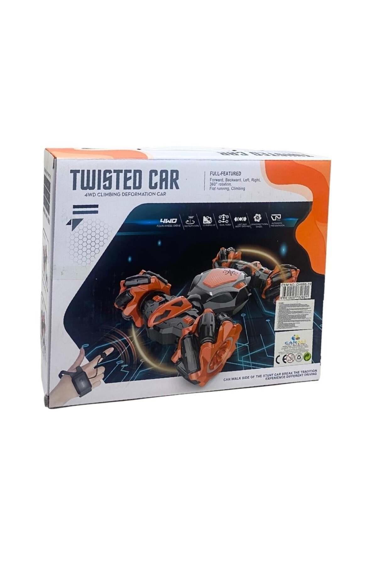 Oyuncak Şarjlı Elden ve Uzaktan Kumandalı Akrobat Araba DH666-19-Uzaktan Kumandalı Araçlar