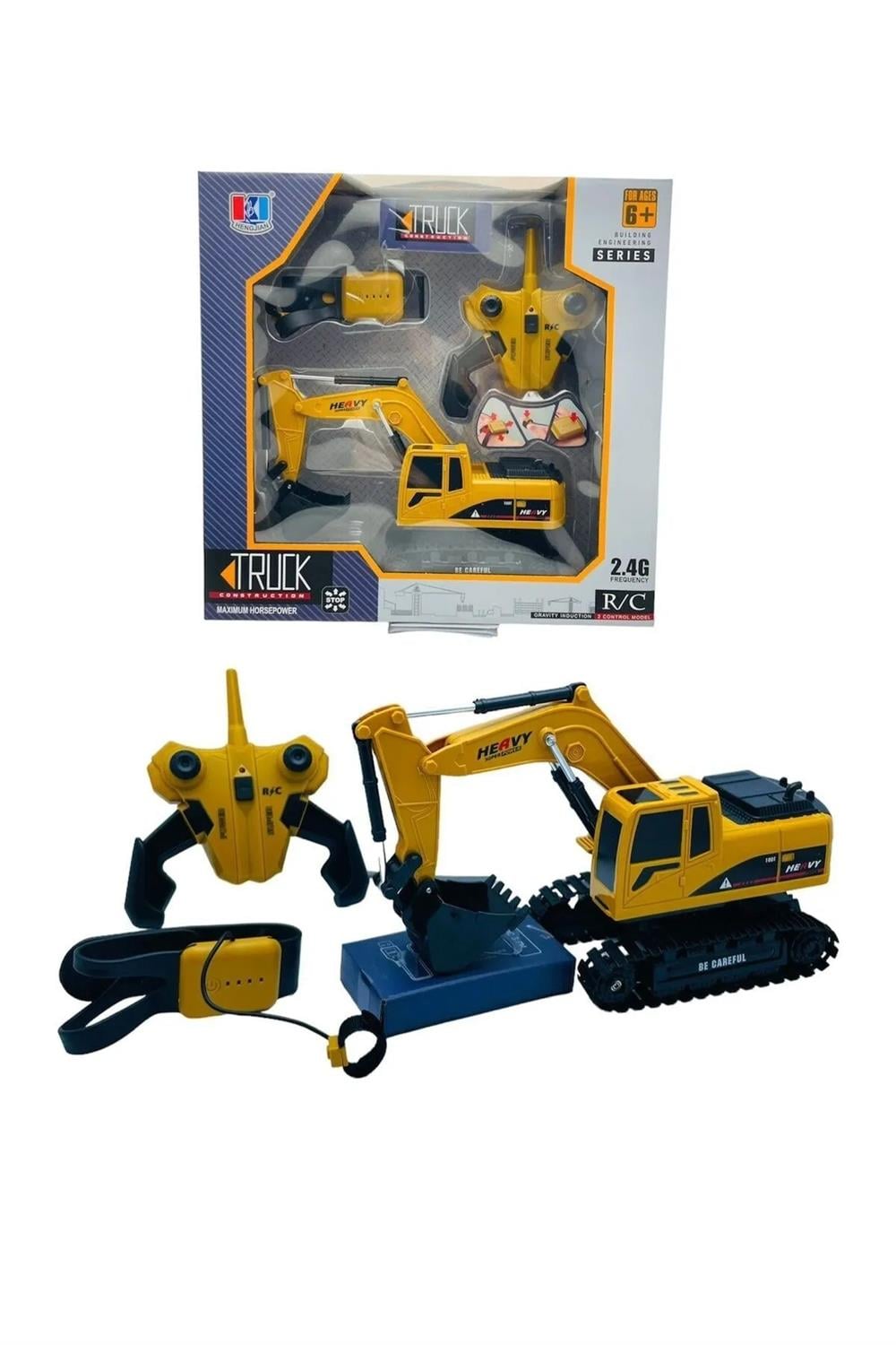 Pasifik Oyuncak Uzaktan Kumandalı Excavator Şarjlı Full Fonksiyon Oyuncak Paletli Dozer Kepçe-Uzaktan Kumandalı Araçlar