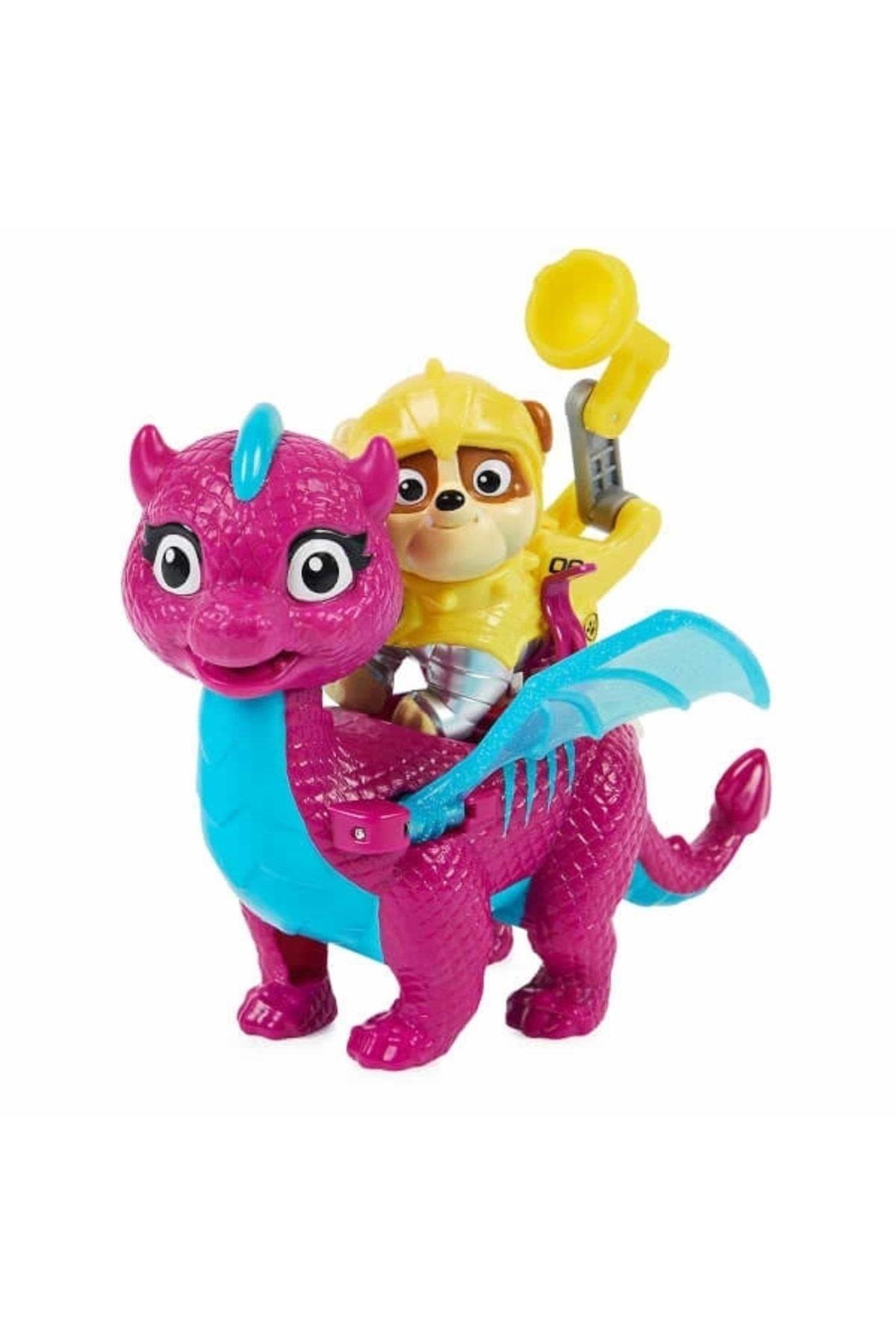 Paw Patrol Rescue Knights Oyun Seti - Rubble And Dragon Blizzie-Karakter Figürleri