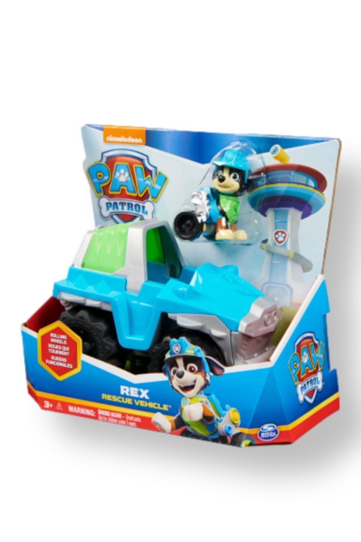 Paw Patrol Rex' in Dinozor Kurtarma Aracı ve Figürü SPM-6052310-Karakter Figürleri