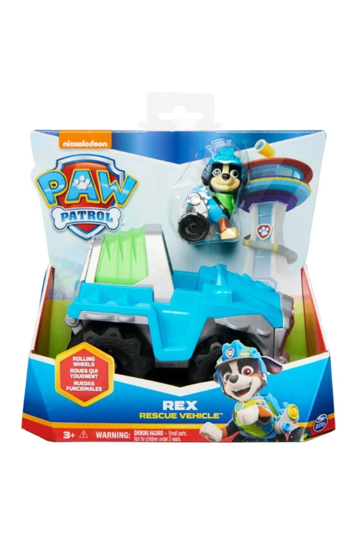 Paw Patrol Rex' in Dinozor Kurtarma Aracı ve Figürü SPM-6052310-Karakter Figürleri