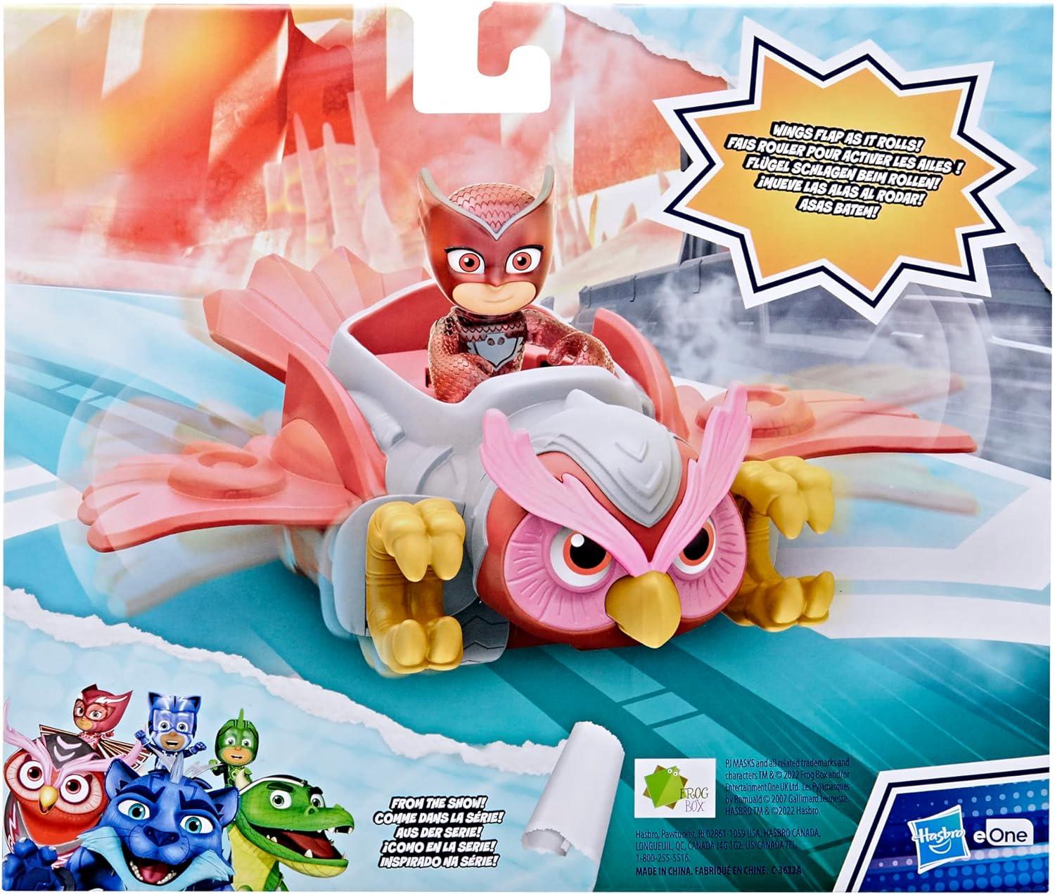 Pijamaskeliler Animal Power Figür ve Hayvan Sürücüsü F5204-F5340 Owlette-Karakter Figürleri