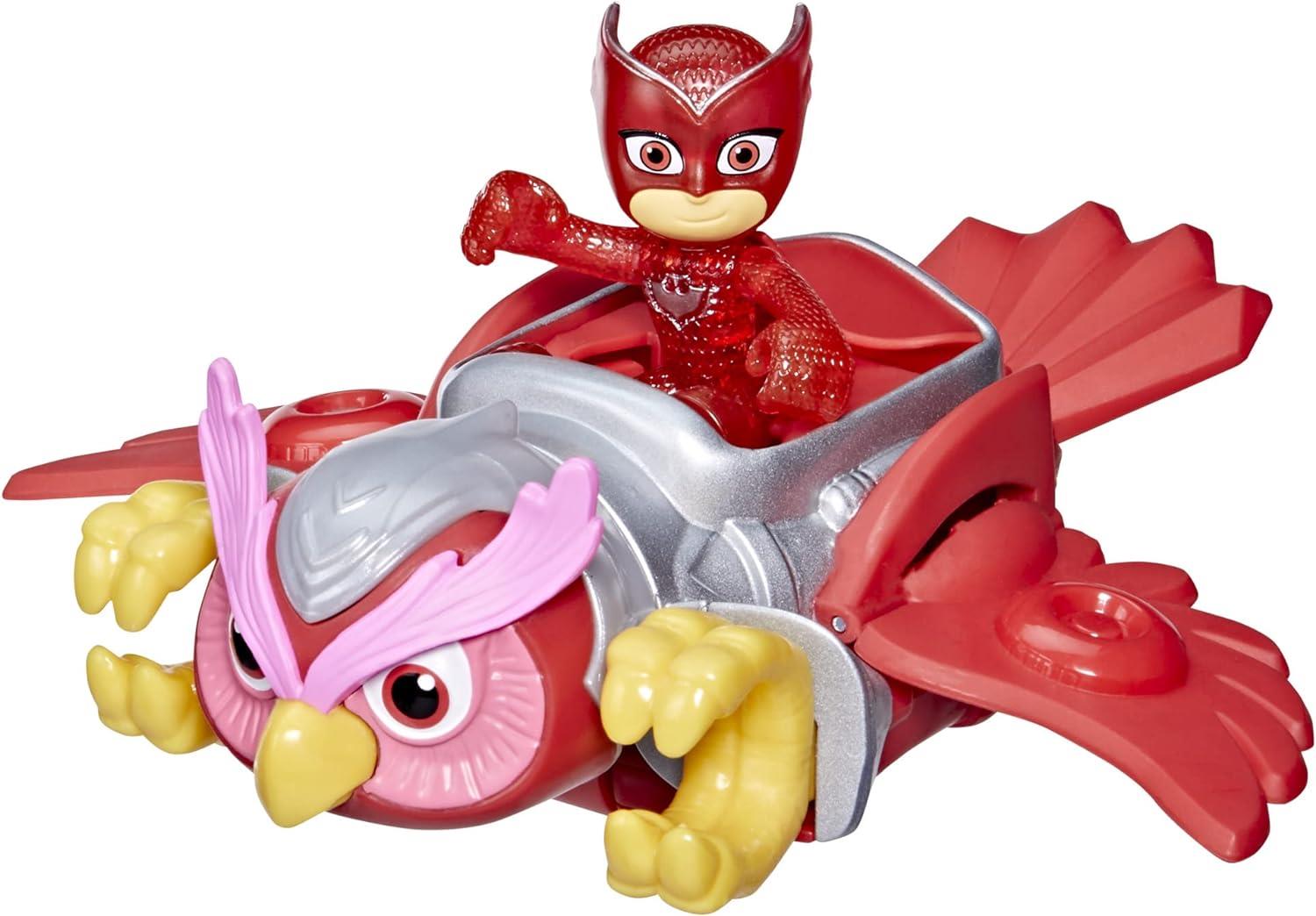 Pijamaskeliler Animal Power Figür ve Hayvan Sürücüsü F5204-F5340 Owlette-Karakter Figürleri