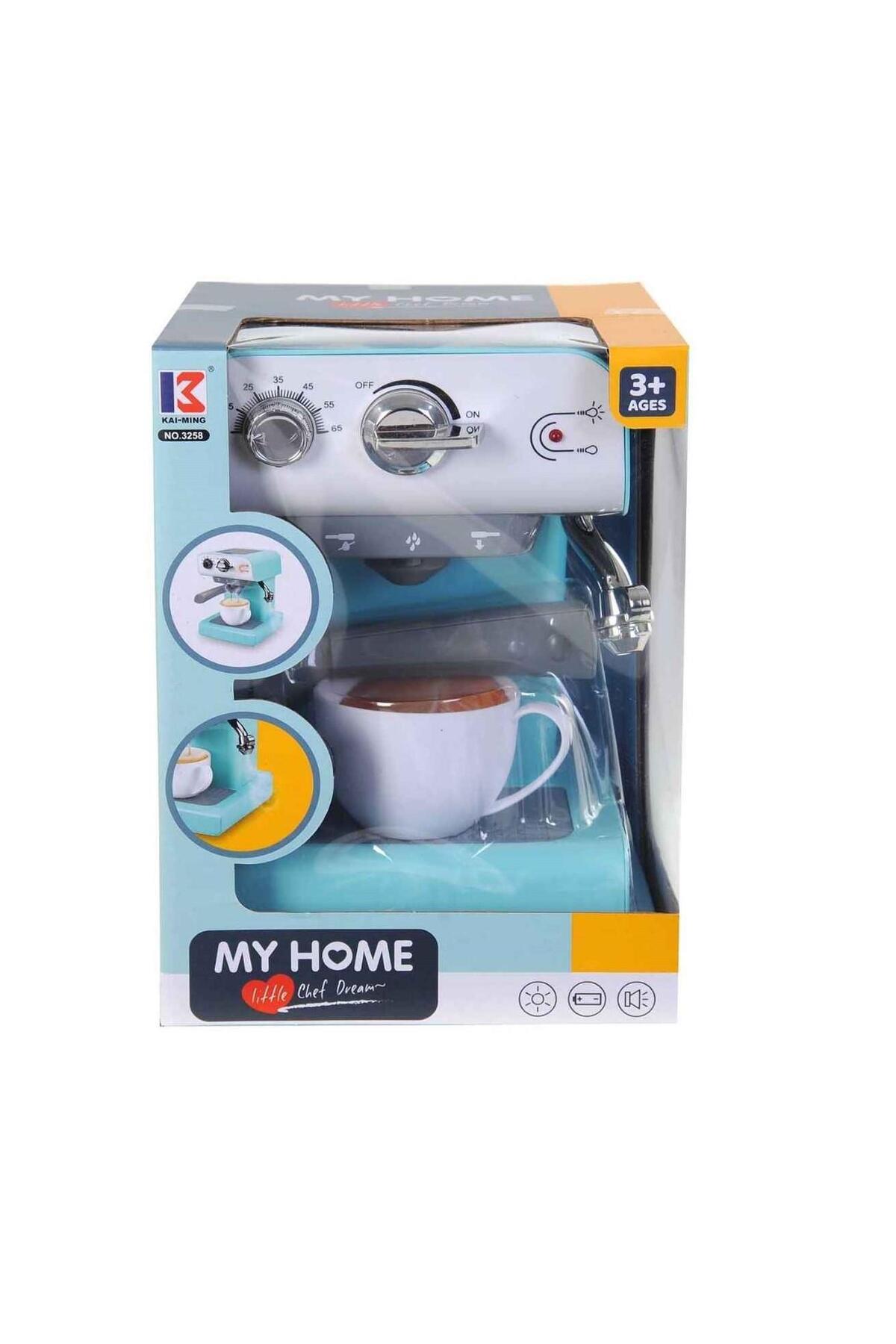 Pilli Işıklı Sesli Kahve Makinesi-Kız Rol Oyuncakları