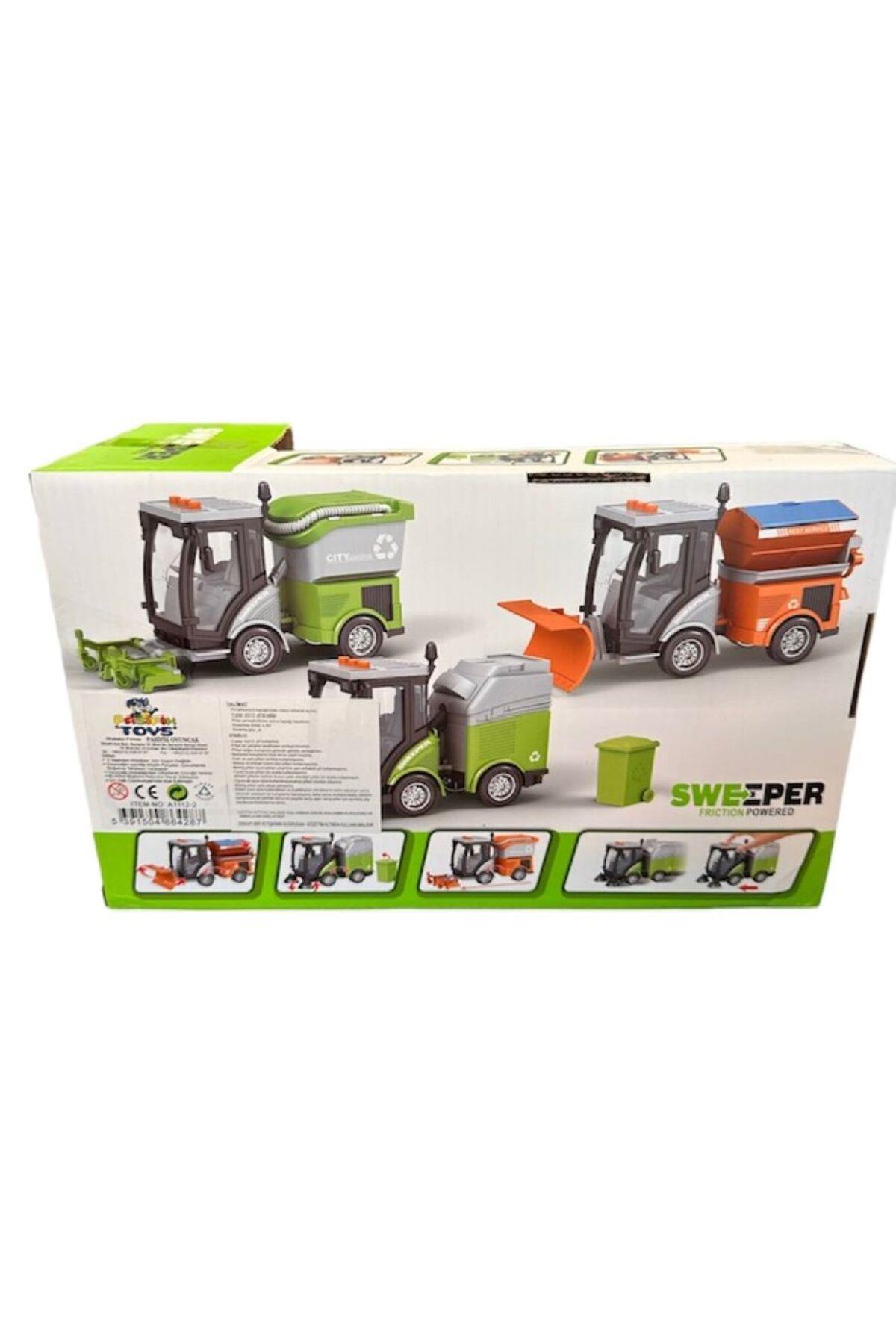 Pilli Sesli Işıklı Temizlik Aracı 1:16-Oyuncak Arabalar ve Kamyonlar