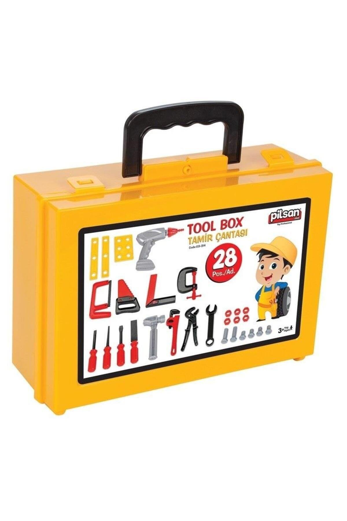 Pilsan Çantalı Tamir Seti - 28 Parça-Erkek Rol Oyuncakları