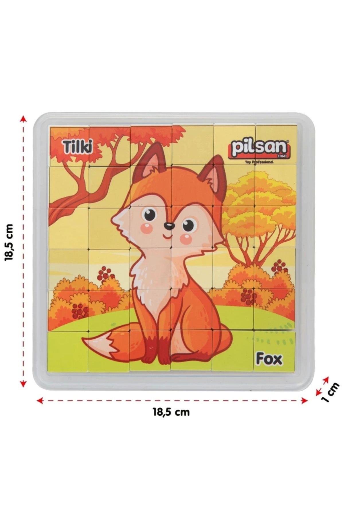 Pilsan Kare Puzzle 36 Parça-Eğitici Oyuncak