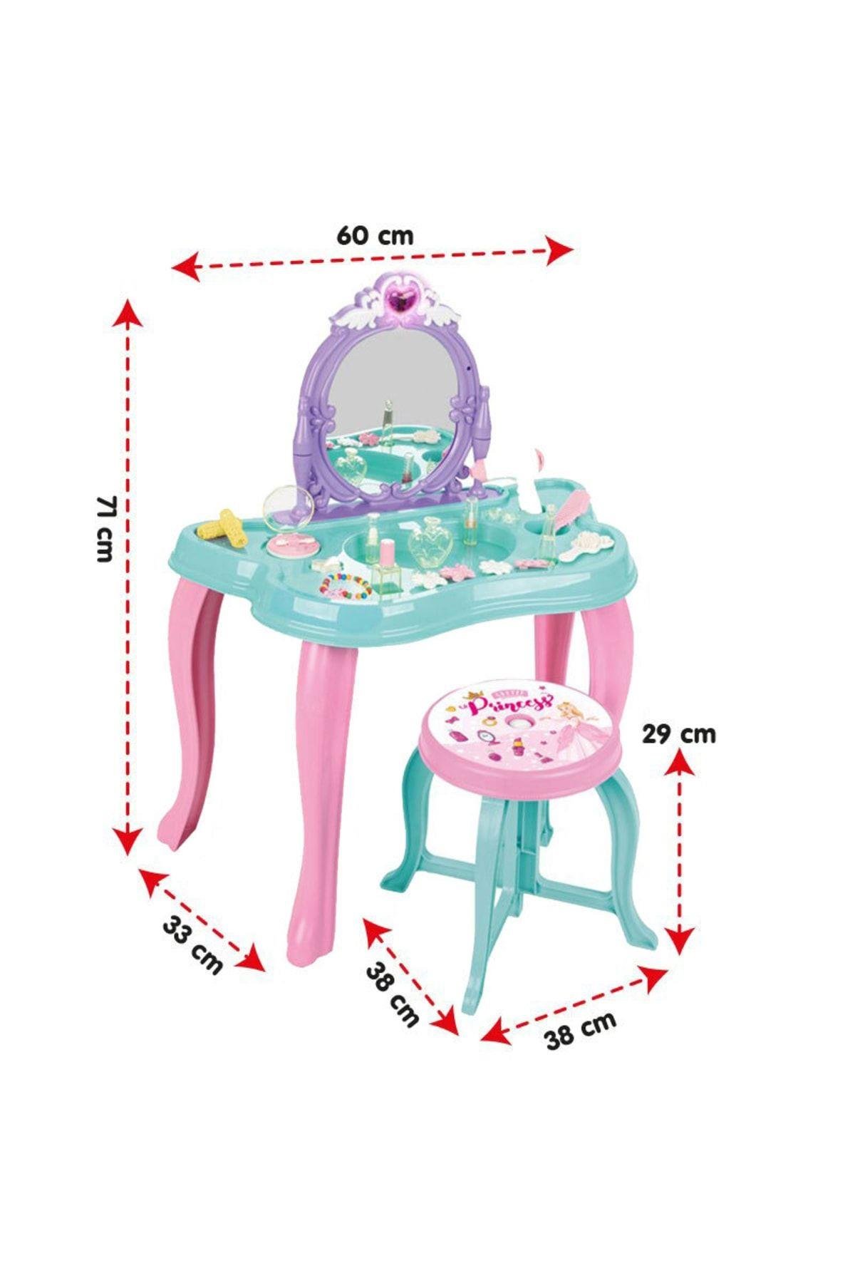 PİLSAN Müzikli Sihirli Kelebek Makyaj Masası Mor 06048-Kız Rol Oyuncakları