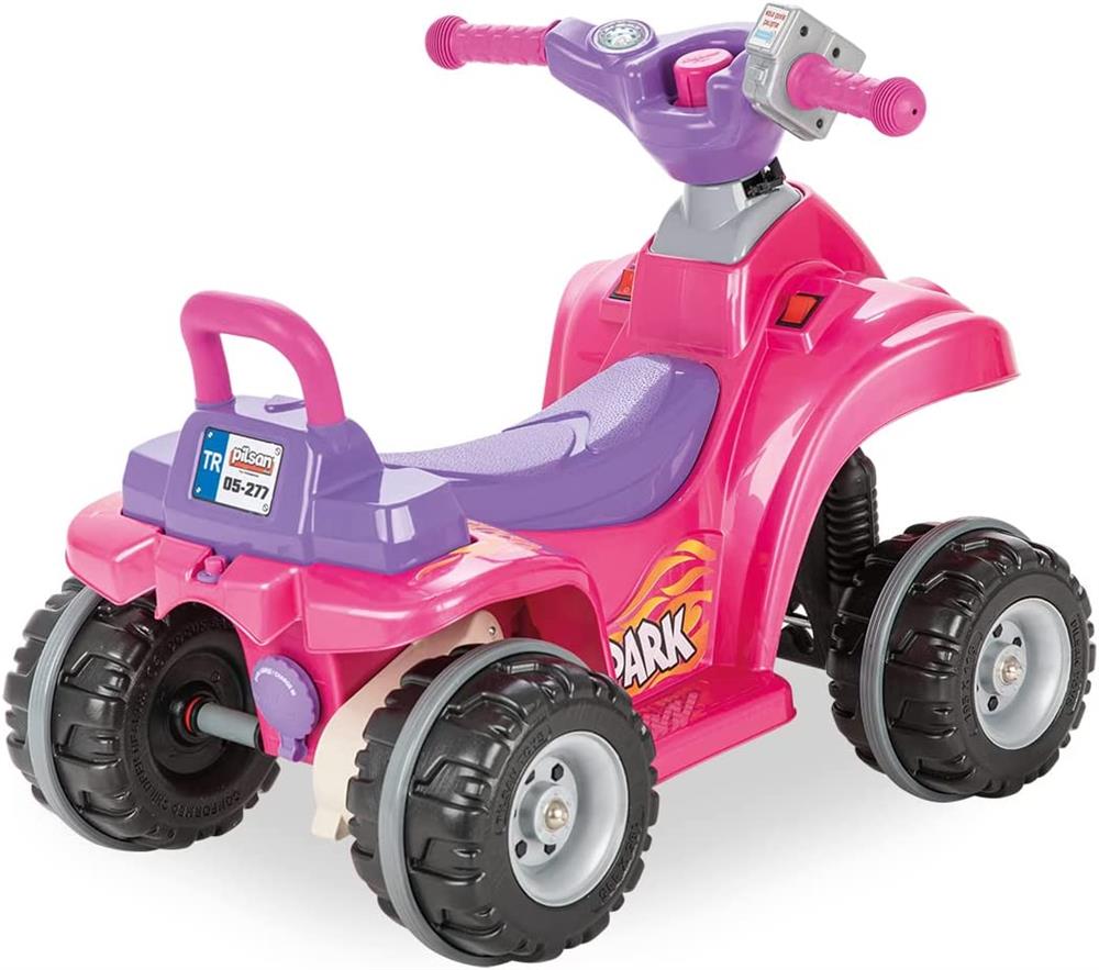 Pilsan Spark Atv 6V Akülü (Metalik Pembe)-Akülü Araba