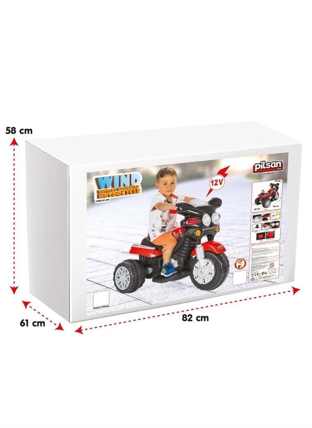 Pilsan Wind Akülü Motosiklet 12 Volt 05-259-Akülü Araba