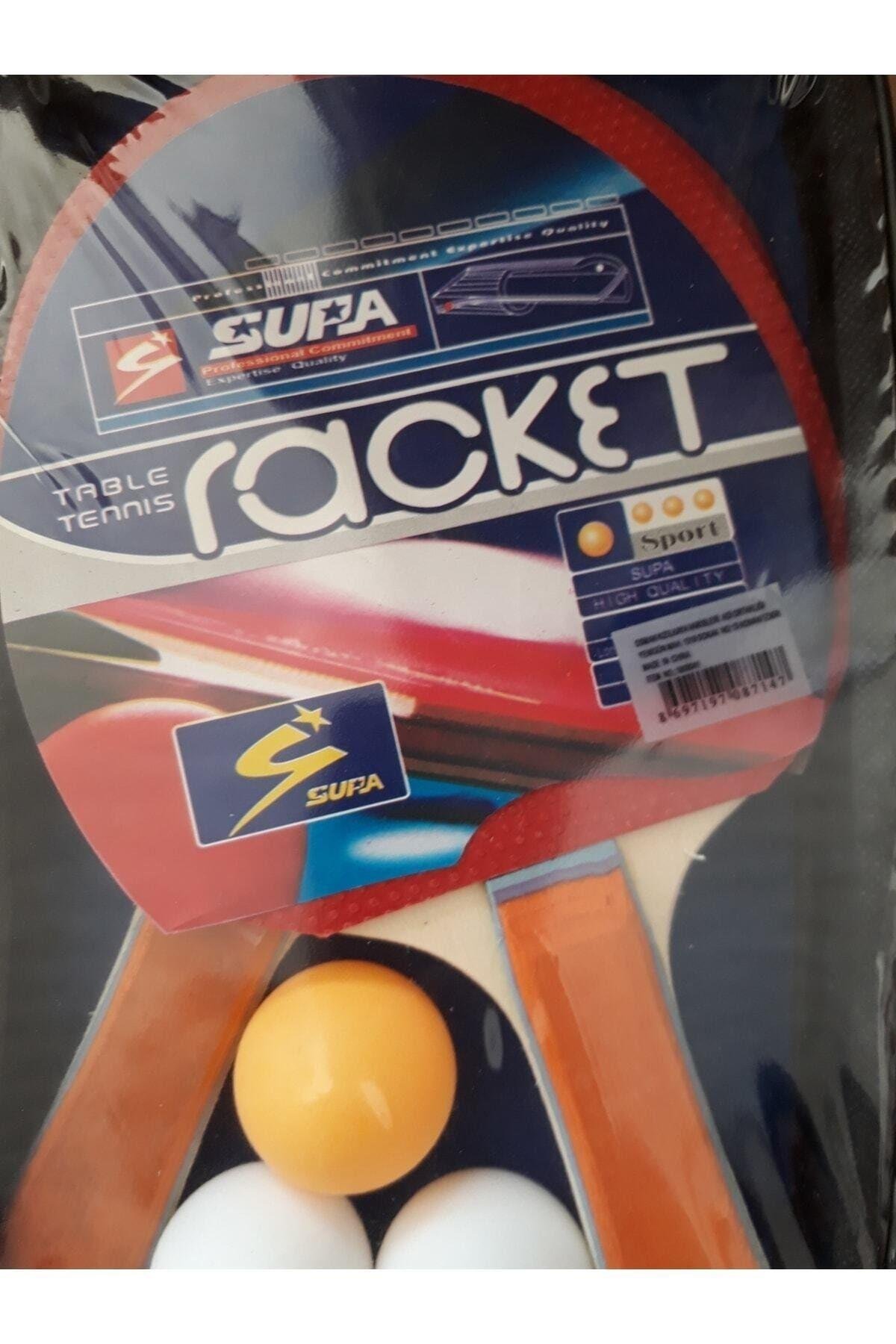 Pin-pon Set 2 Raket 3 Top Ve Çanta Ile Birlikte-Spor