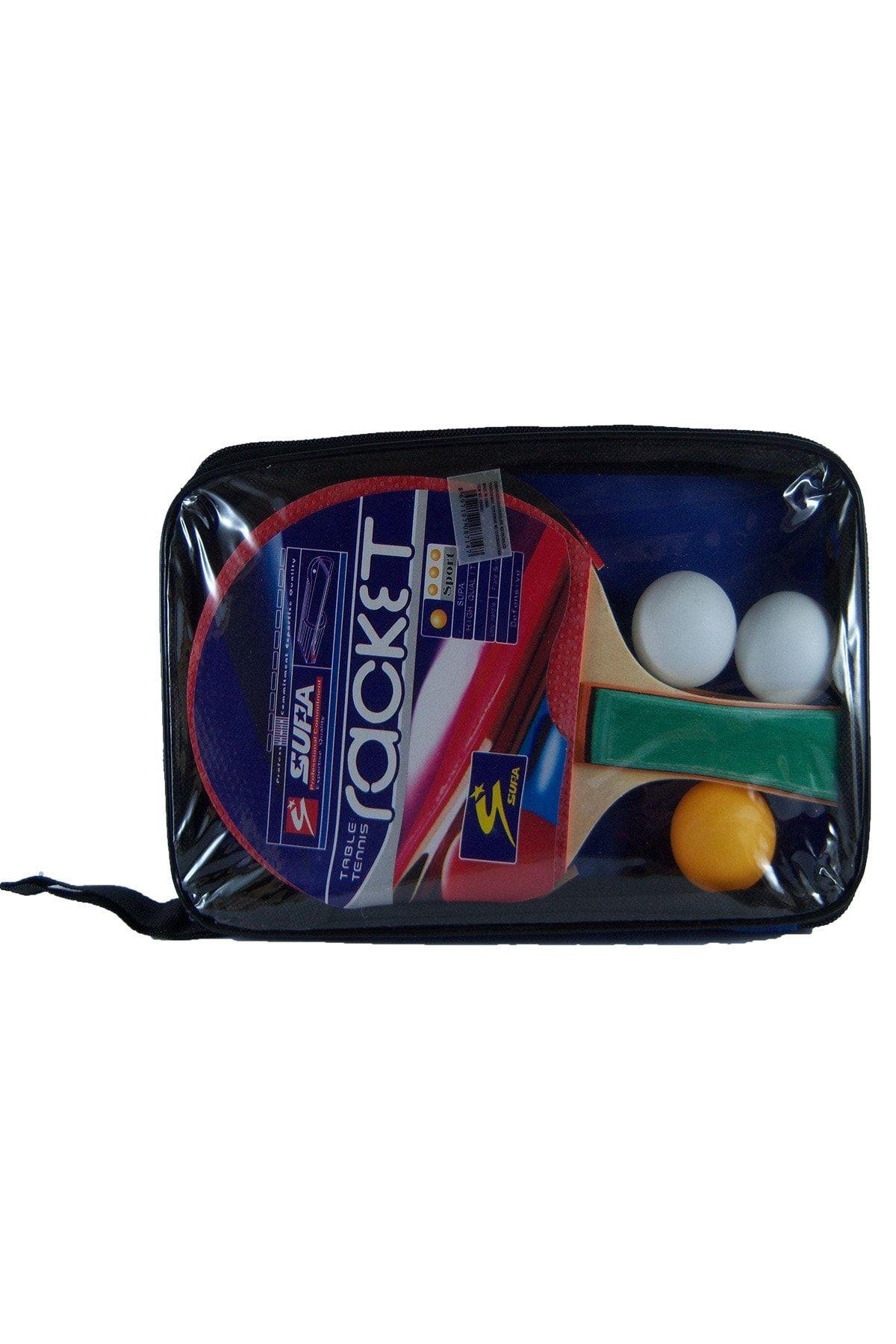 Pin-pon Set 2 Raket 3 Top Ve Çanta Ile Birlikte-Spor
