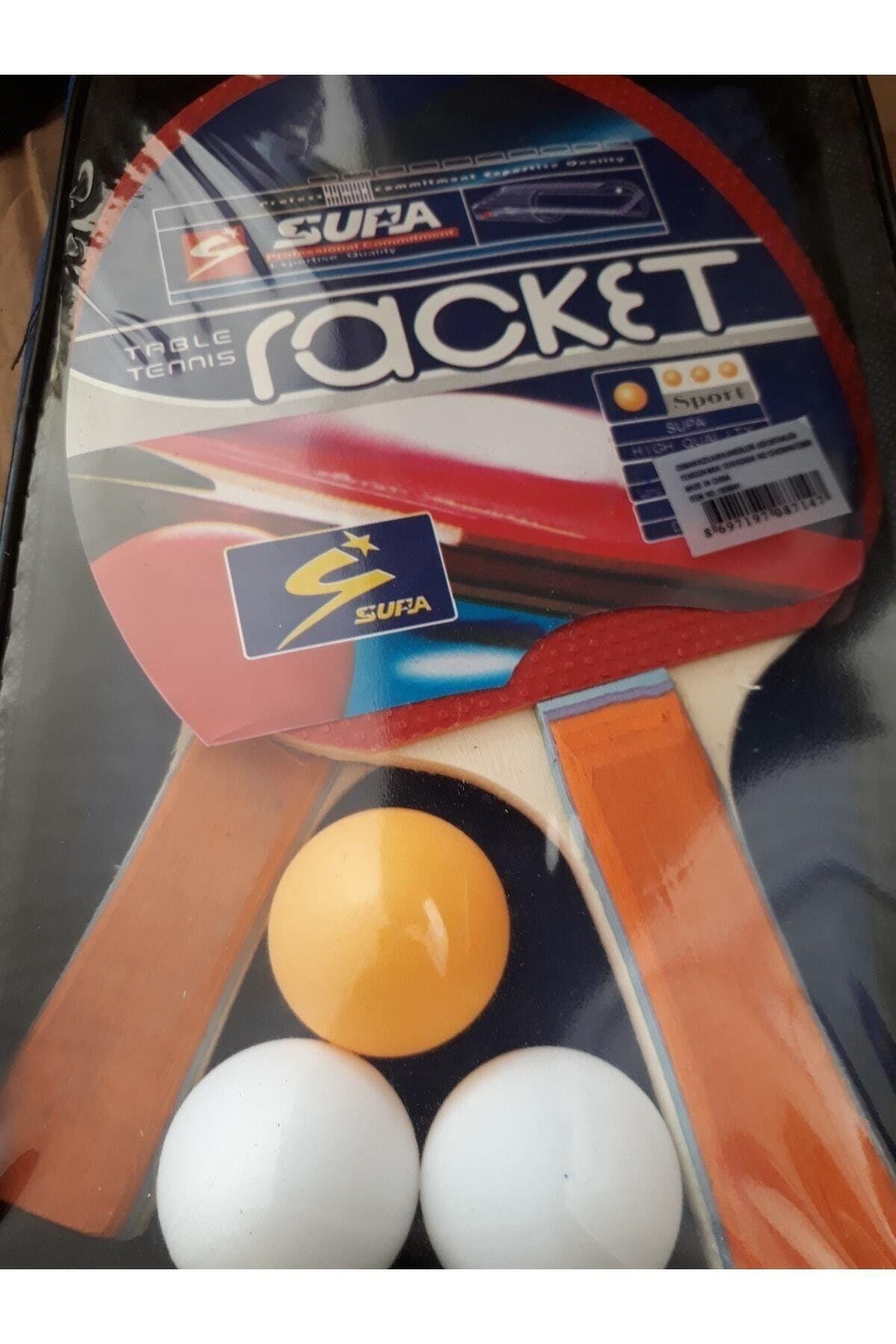 Pin-pon Set 2 Raket 3 Top Ve Çanta Ile Birlikte-Spor