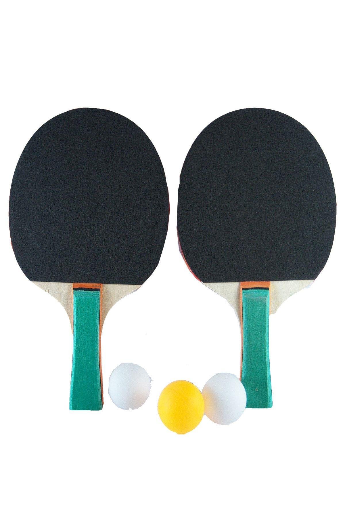 Pin-pon Set 2 Raket 3 Top Ve Çanta Ile Birlikte-Spor
