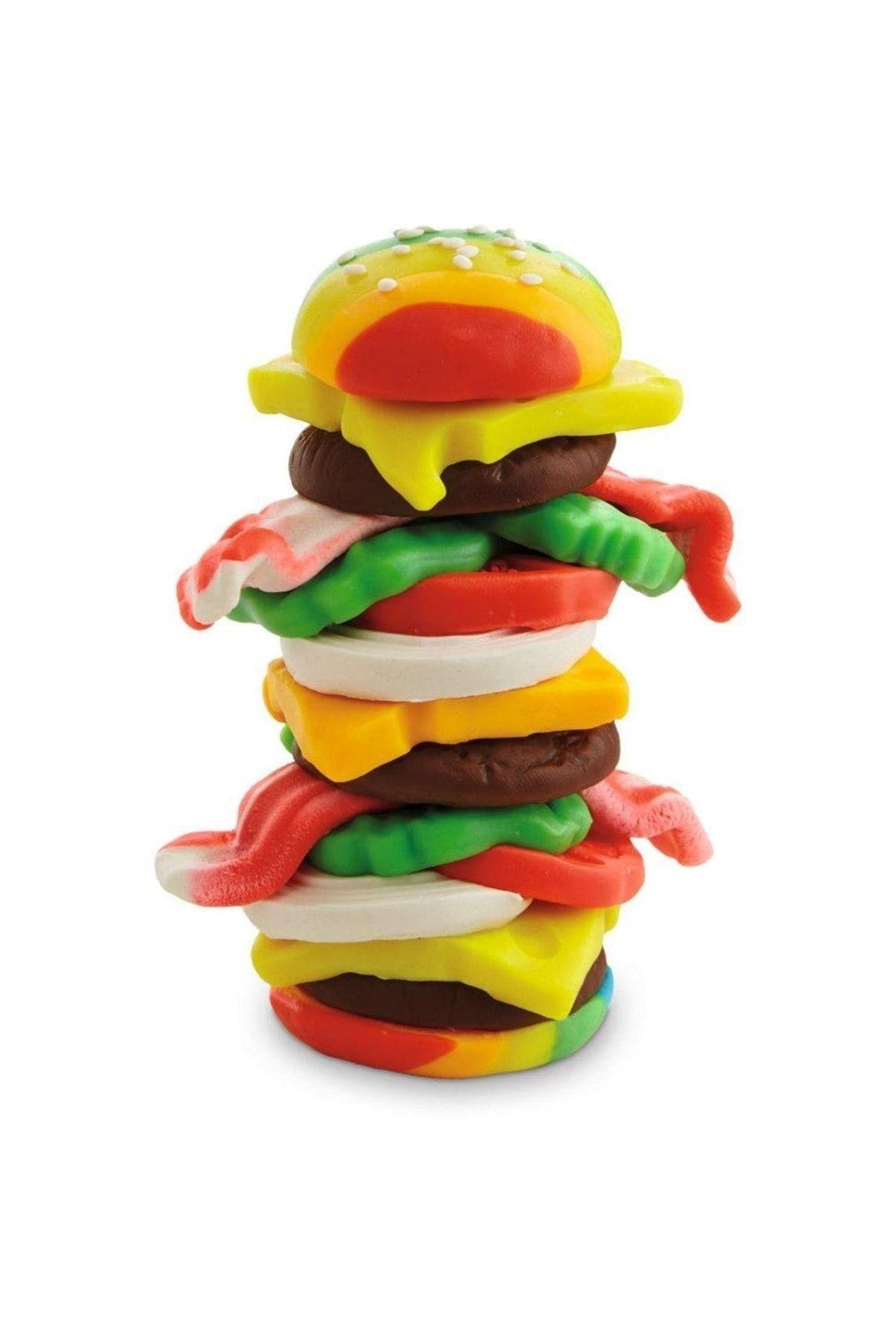 Play-doh Mutfak Atölyesi Hamburger Ve Patates Kızartması Seti -e5472-Oyun Hamuru