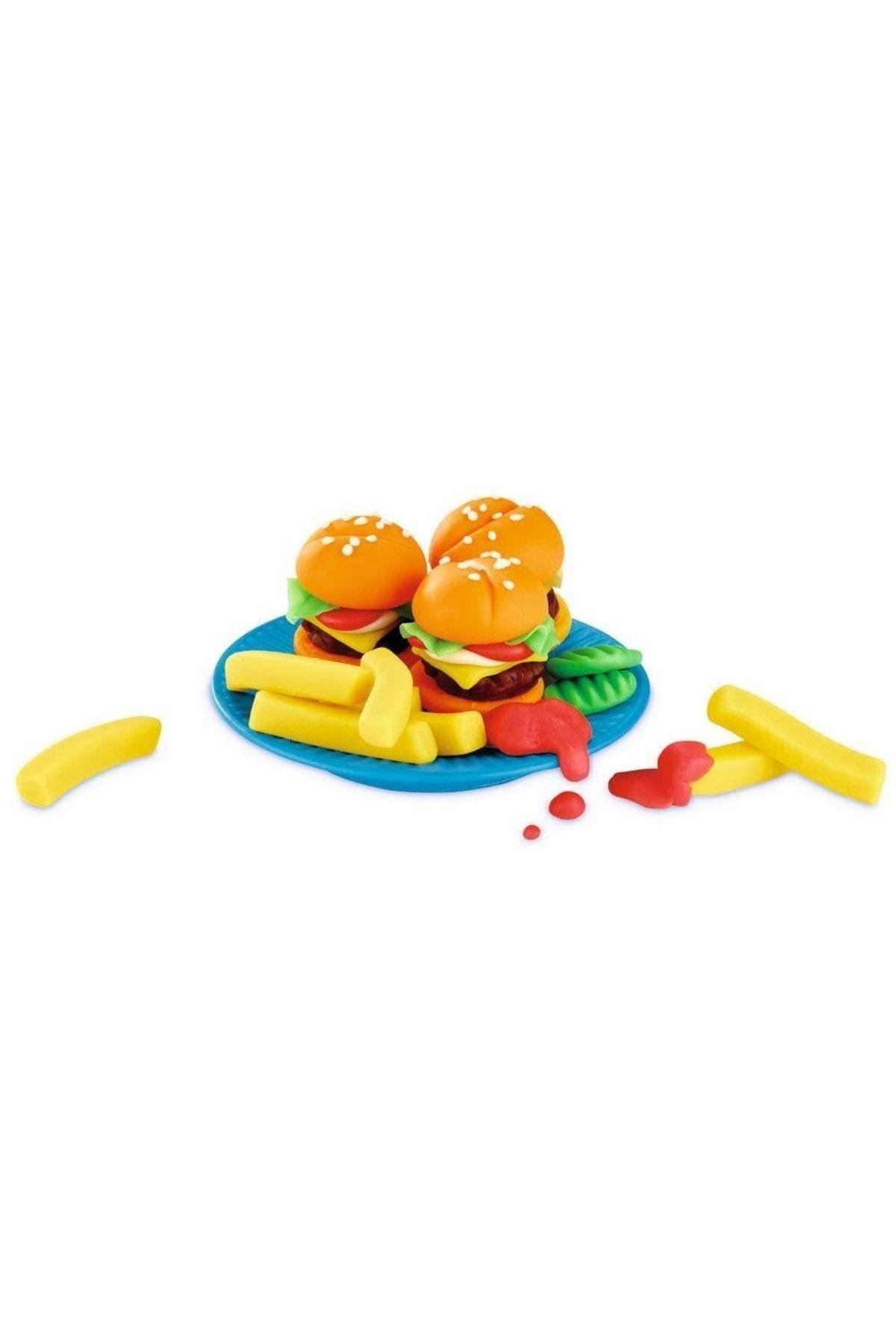 Play-doh Mutfak Atölyesi Hamburger Ve Patates Kızartması Seti -e5472-Oyun Hamuru